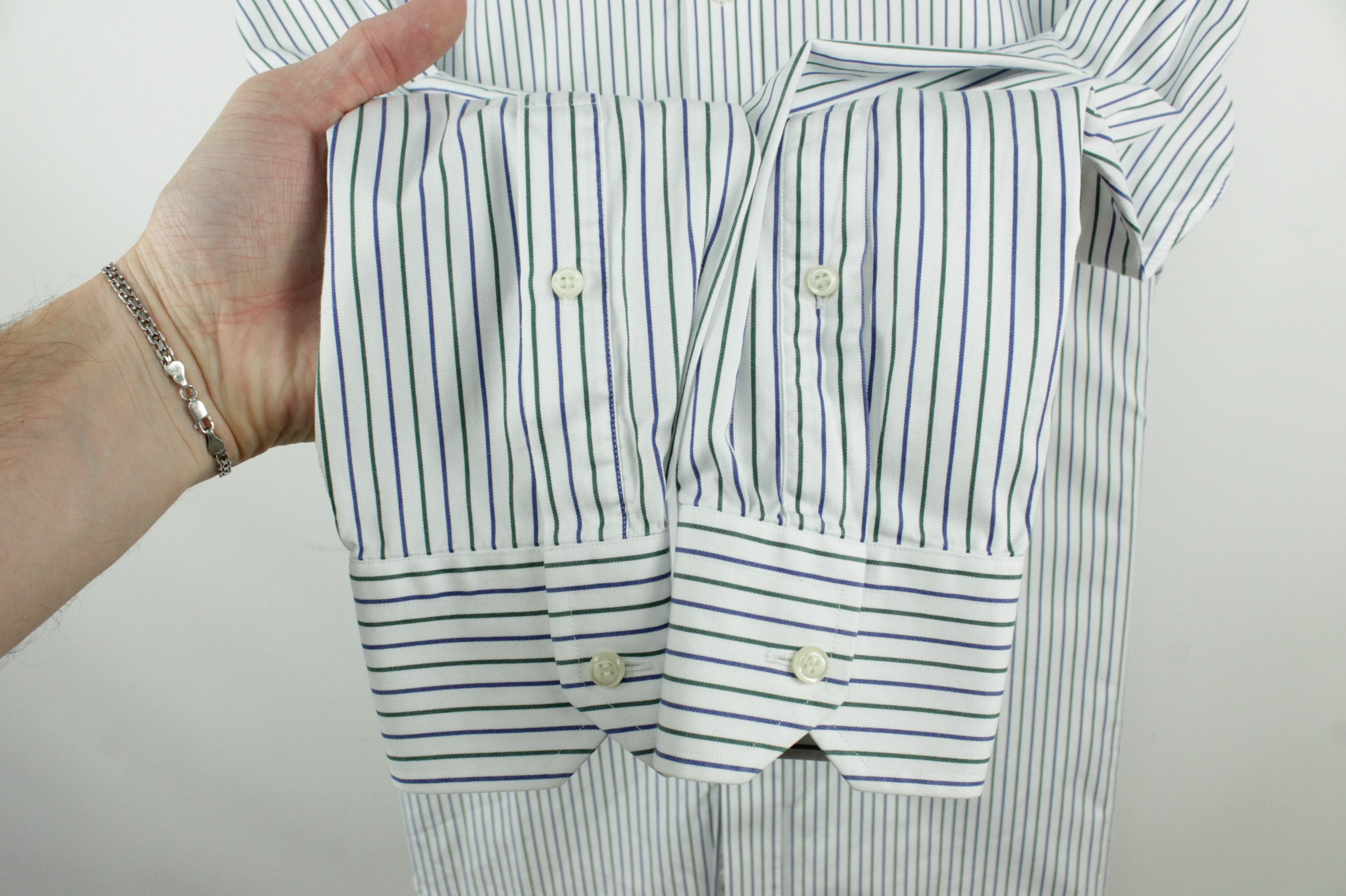 Boggi Boggi Milano Doppio Ritorto Multi Striped Formal Shirt Size US L / EU 52-54 / 3 - 5 Thumbnail