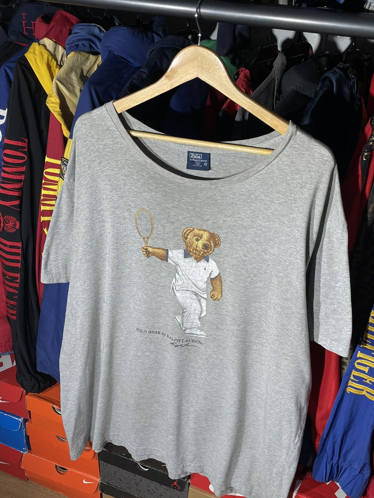 Polo Ralph Lauren × RRL Ralph Lauren × Vintage T-Shirt Polo Bear Tennis OG Vintage Size US XXL / EU 58 / 5 - 3 Thumbnail