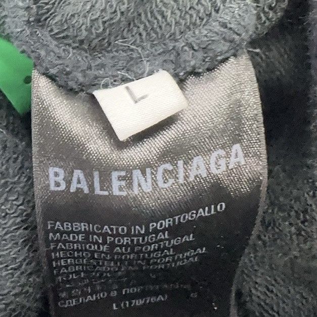 Balenciaga Balenciaga BB Paris embroidered black cotton fleece shorts Size US 32 / EU 48 - 4 Thumbnail