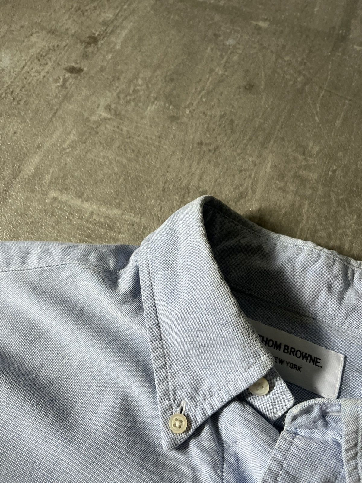 Thom Browne Thom Browne light blue oxford button up shirt Size US L / EU 52-54 / 3 - 7 Thumbnail