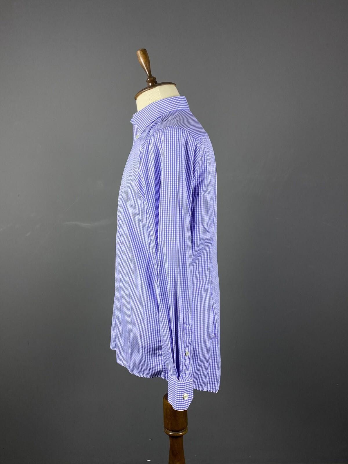 Eton Eton Contemporary Luxury Blue Dress Shirt Size 16 41 L Size US M / EU 48-50 / 2 - 6 Thumbnail