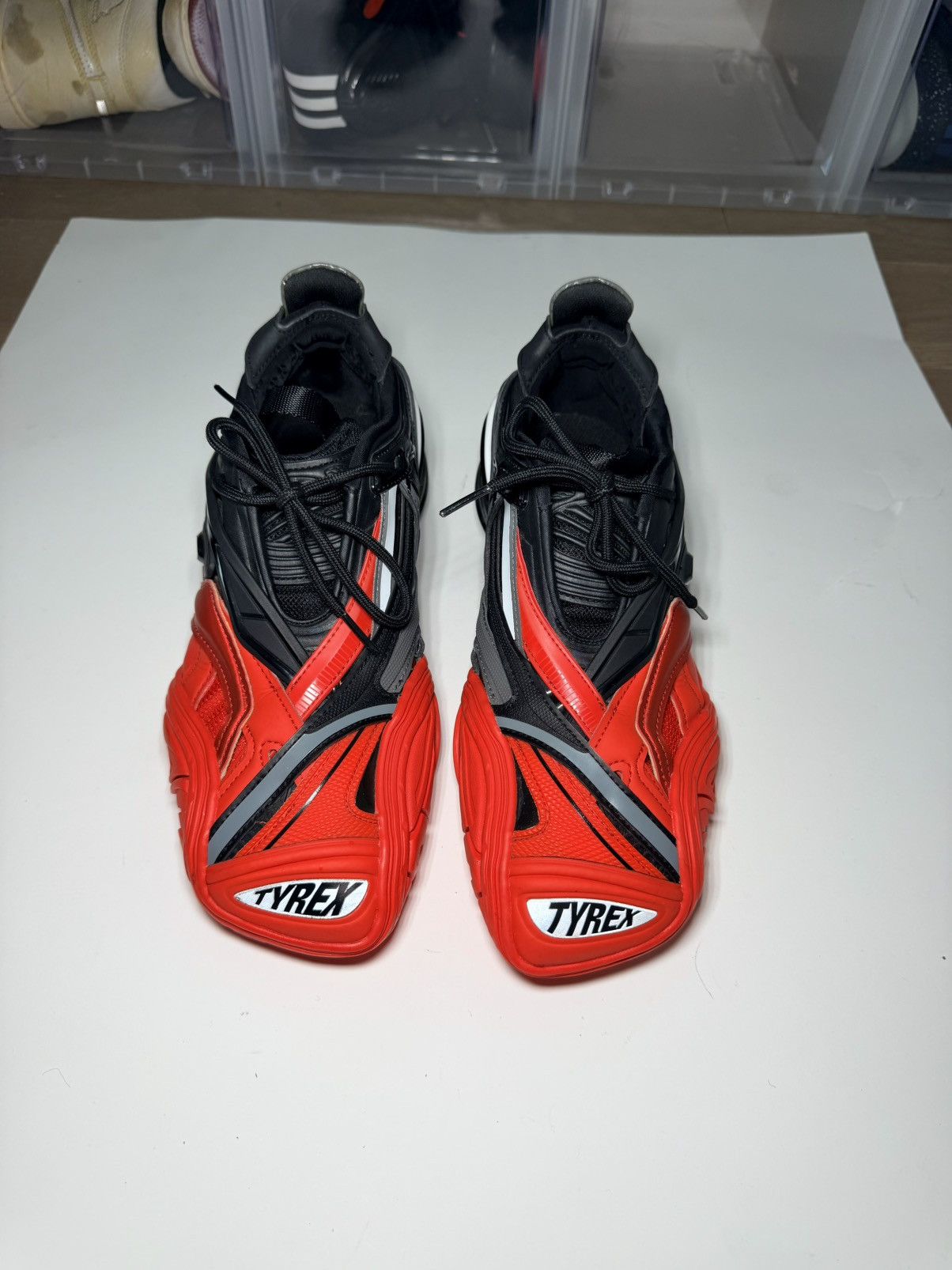Balenciaga Balenciaga Tyrex Low Black Red 40 Rare 617517W2CB11060 Size US 10 / IT 40 - 3 Thumbnail