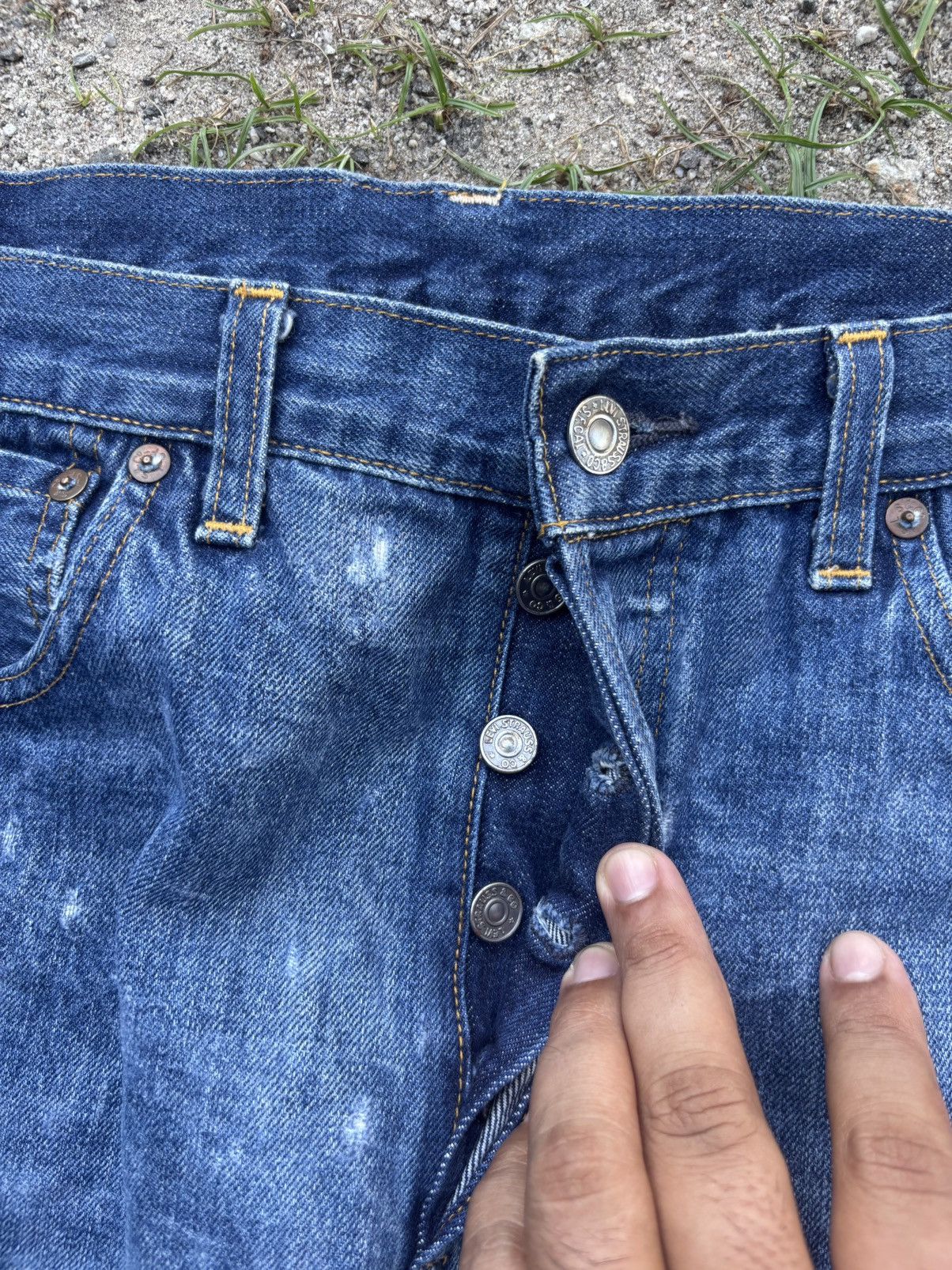 Levi's Levis 501xx (LVC) Made In USA Selvedge Jeans Size US 36 / EU 52 - 5 Thumbnail