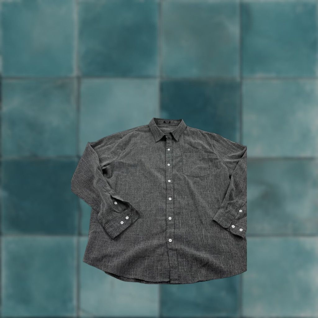 Vintage COOFANDY Shirt Mens XL Gray Linen Blend Button Front Long Sleeve Pocket Casual Size US XL / EU 56 / 4 - 1 Thumbnail