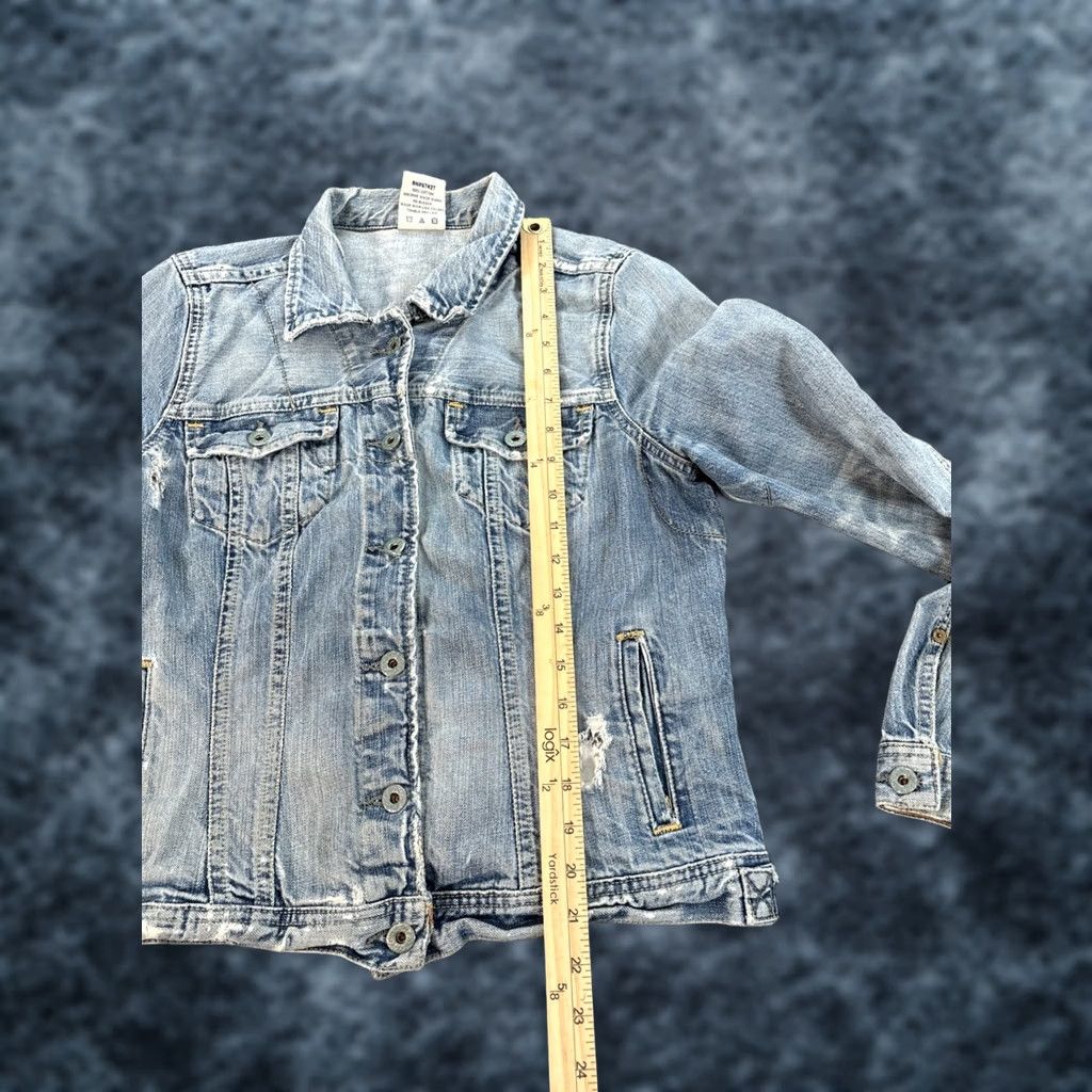 Ralph Lauren VINTAGE Polo Jeans Co. Ralph Lauren Jacket Womens M Blue Denim Short Sleeve Button Collared Unlined Size 32" / US 10 / IT 46 - 1 Thumbnail