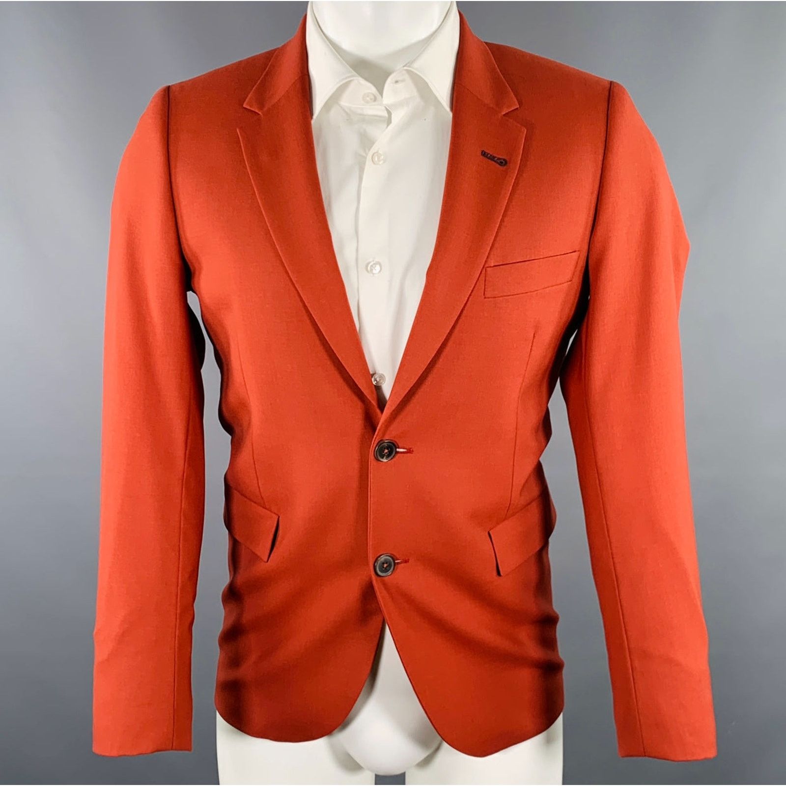 Paul Smith Size 38 Brown Brick Wool Single Breasted Sport Coat Size 38R - 1 Thumbnail