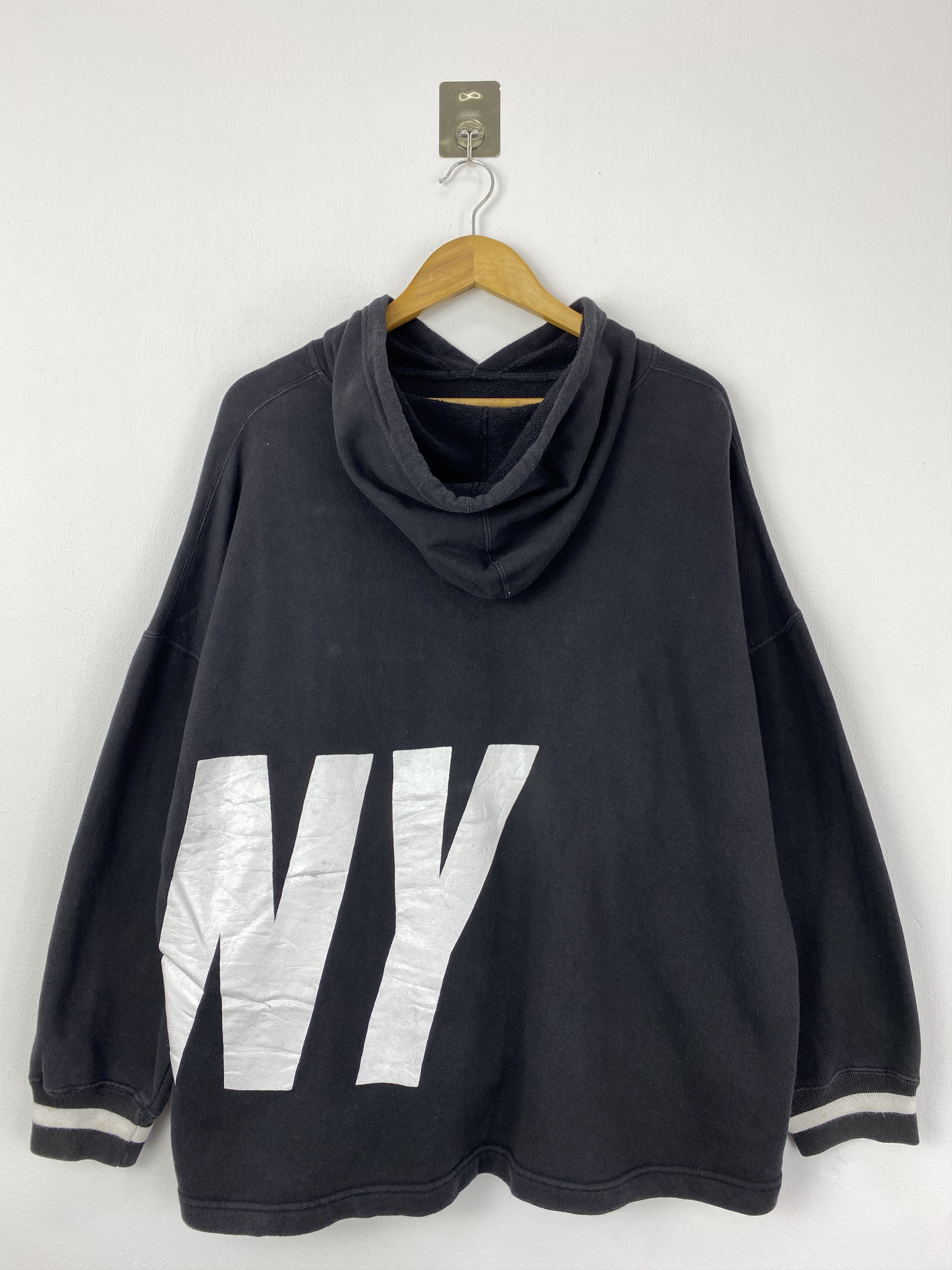 DKNY Vintage 90s DKNY Usa Big Logo Pullover Hoodie SH0097 Size US XXL / EU 58 / 5 - 2 Thumbnail