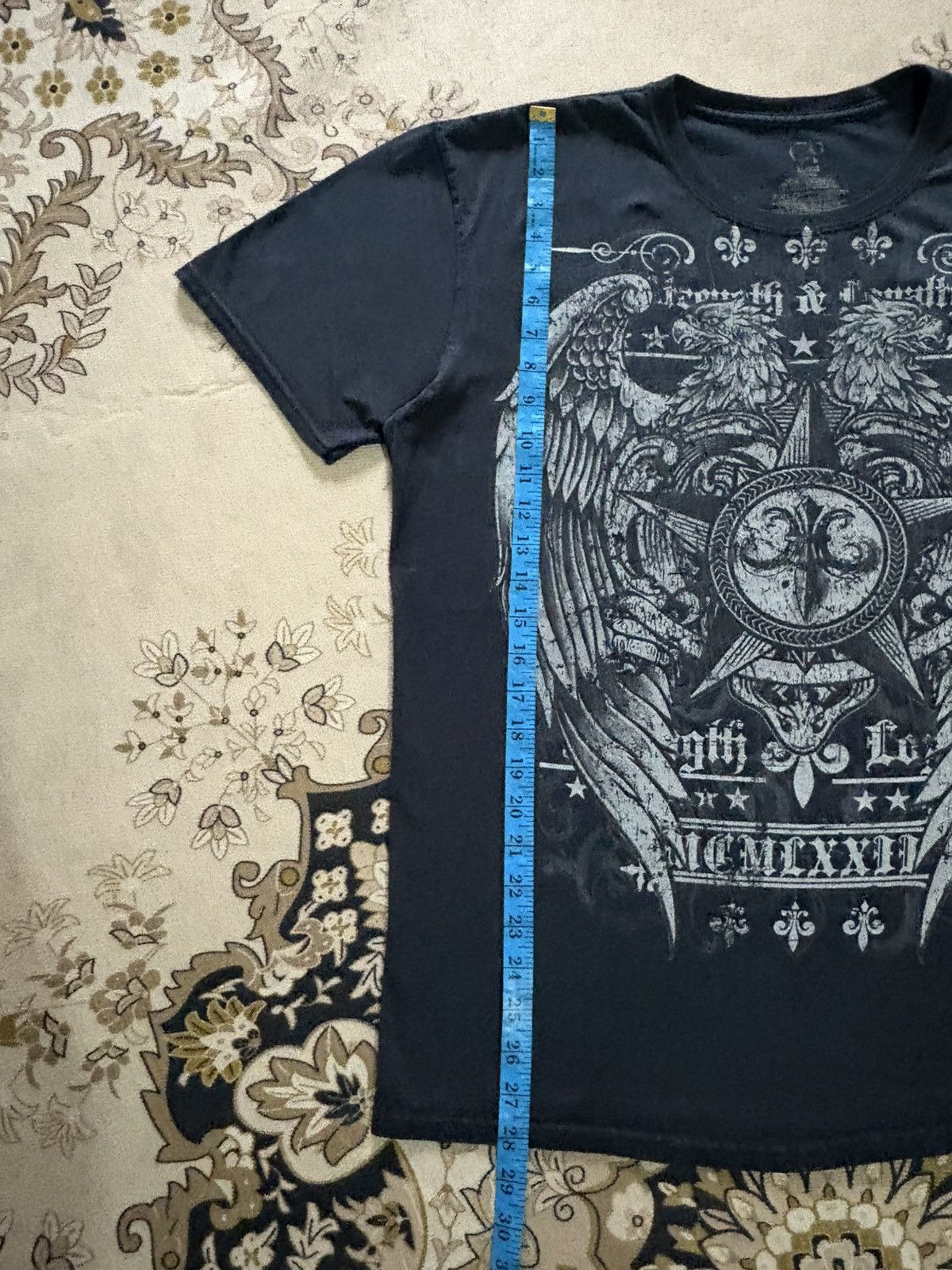 Affliction × Japanese Brand × Ocean Pacific Ocean Pacific Over Print Affliction style T-Shirt Size US XL / EU 56 / 4 - 7 Thumbnail