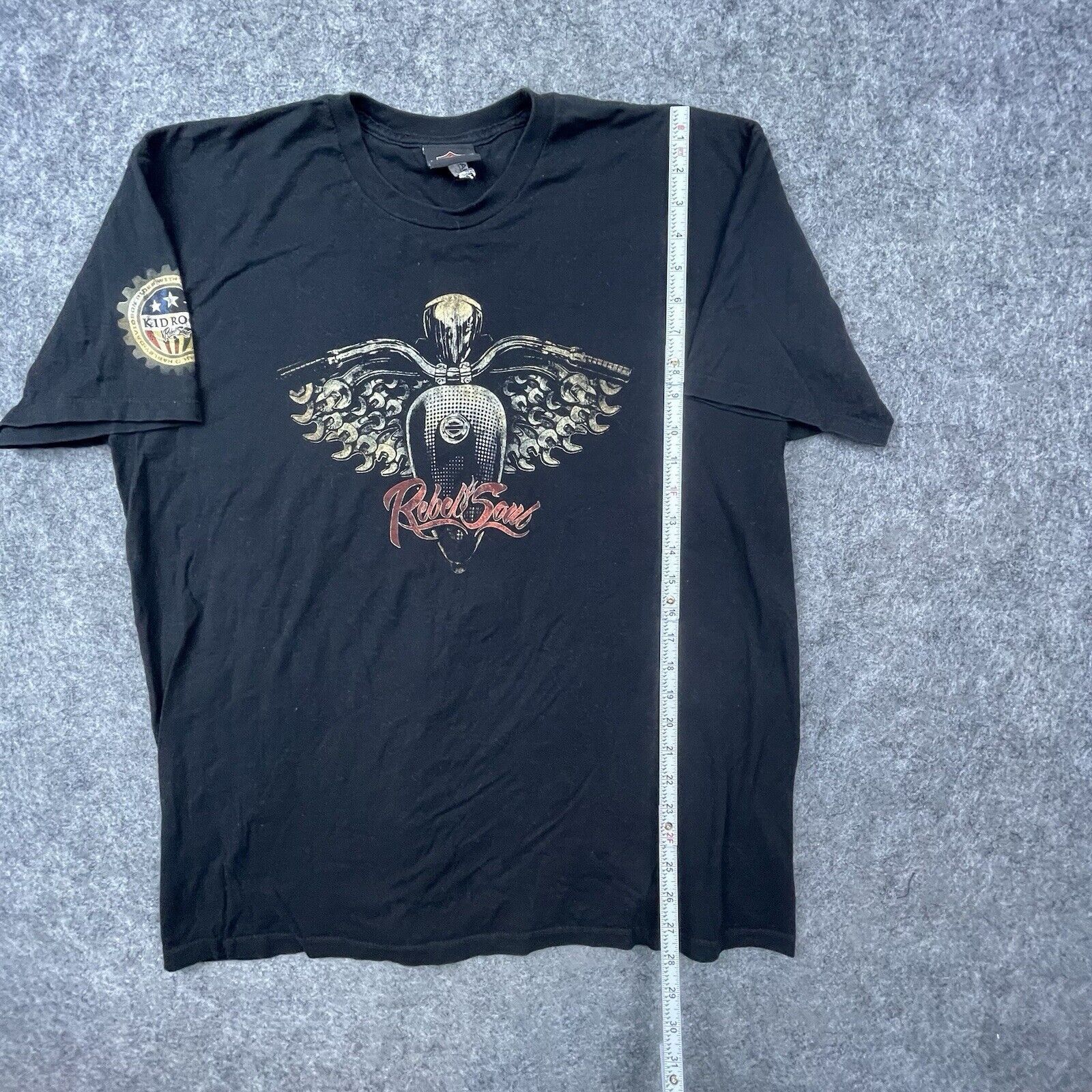 Harley Davidson Harley Davidson Shirt XL Black Rebel Soul Kid Rock Wings Size US XL / EU 56 / 4 - 3 Thumbnail