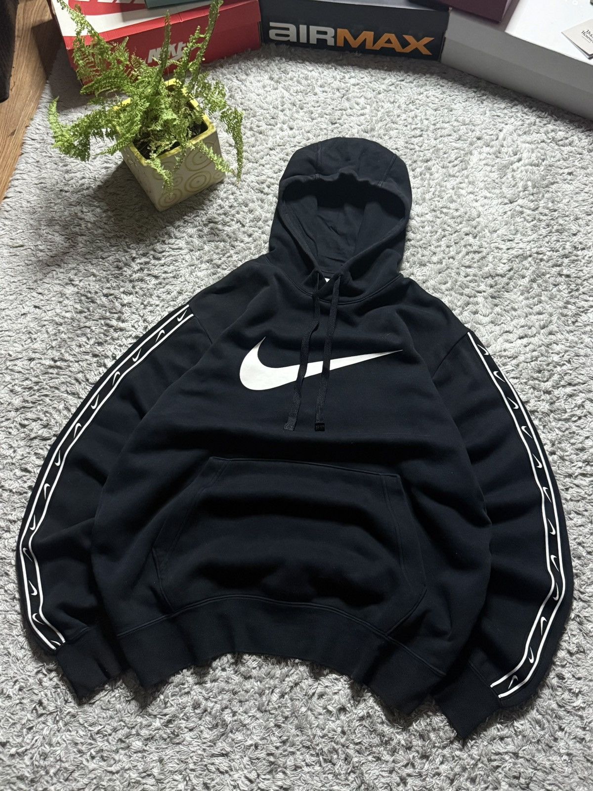 Nike Swoosh Nike Hoodie Drill Y2K Streetwear Drip Big Logo 00s Size US M / EU 48-50 / 2 - 1 Thumbnail