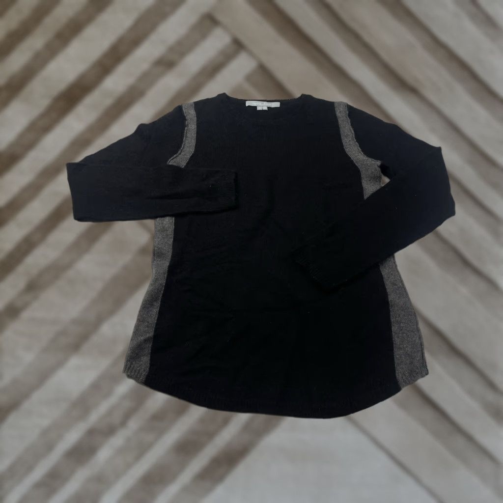 Vintage Sea Bleu Sweater Womens Small Crew Neck 100% Cashmere Black Pullover Crewneck, Wool/Knits, S, Black, Pullover, Women, 100% Cashmere, Sea Bleu Size S / US 4 / IT 40 - 1 Thumbnail