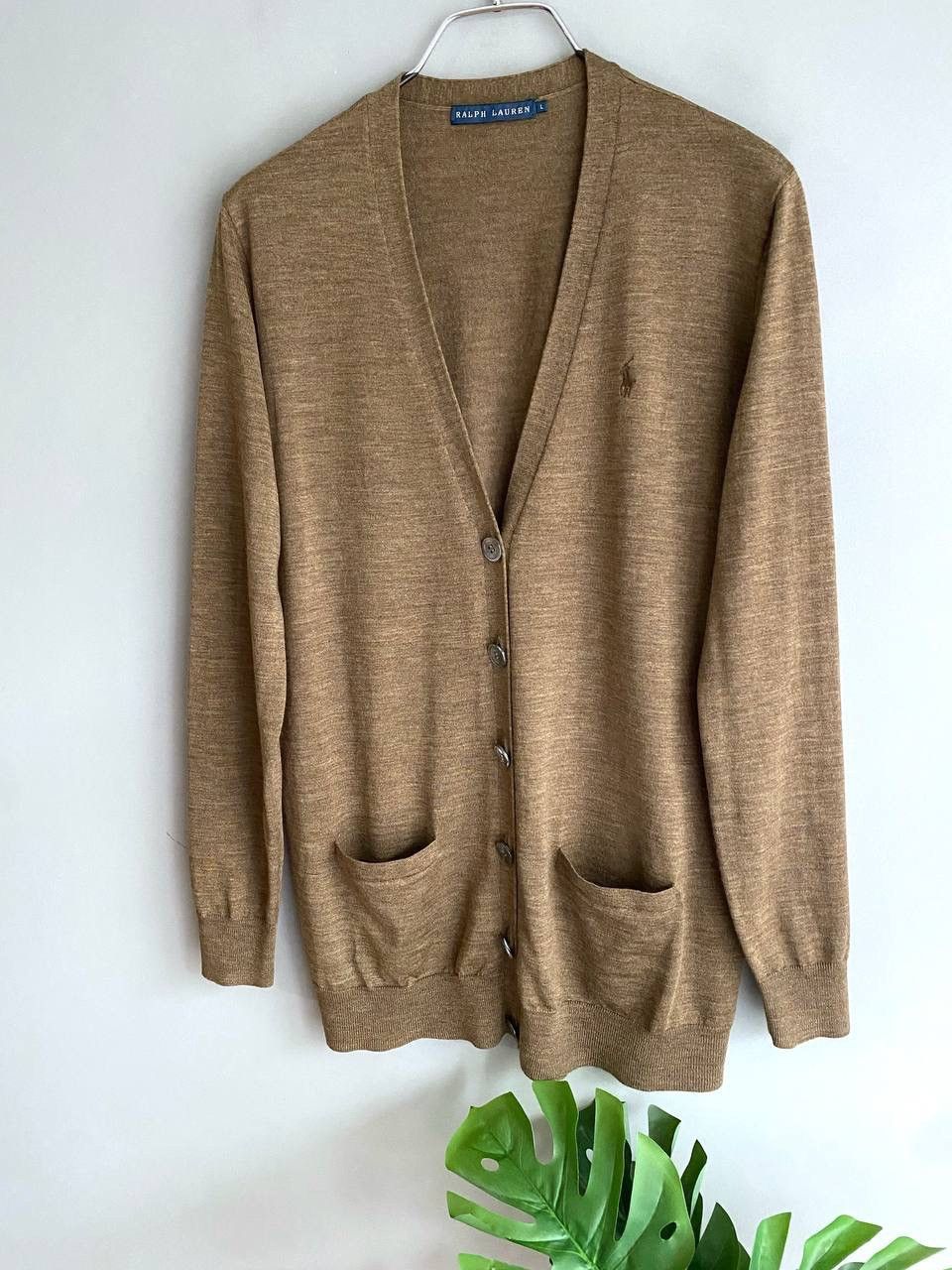 Polo Ralph Lauren Ralph Lauren 100% Merino Wool Women's Knit Cardigan, Size L Size L / US 10 / IT 46 - 2 Thumbnail