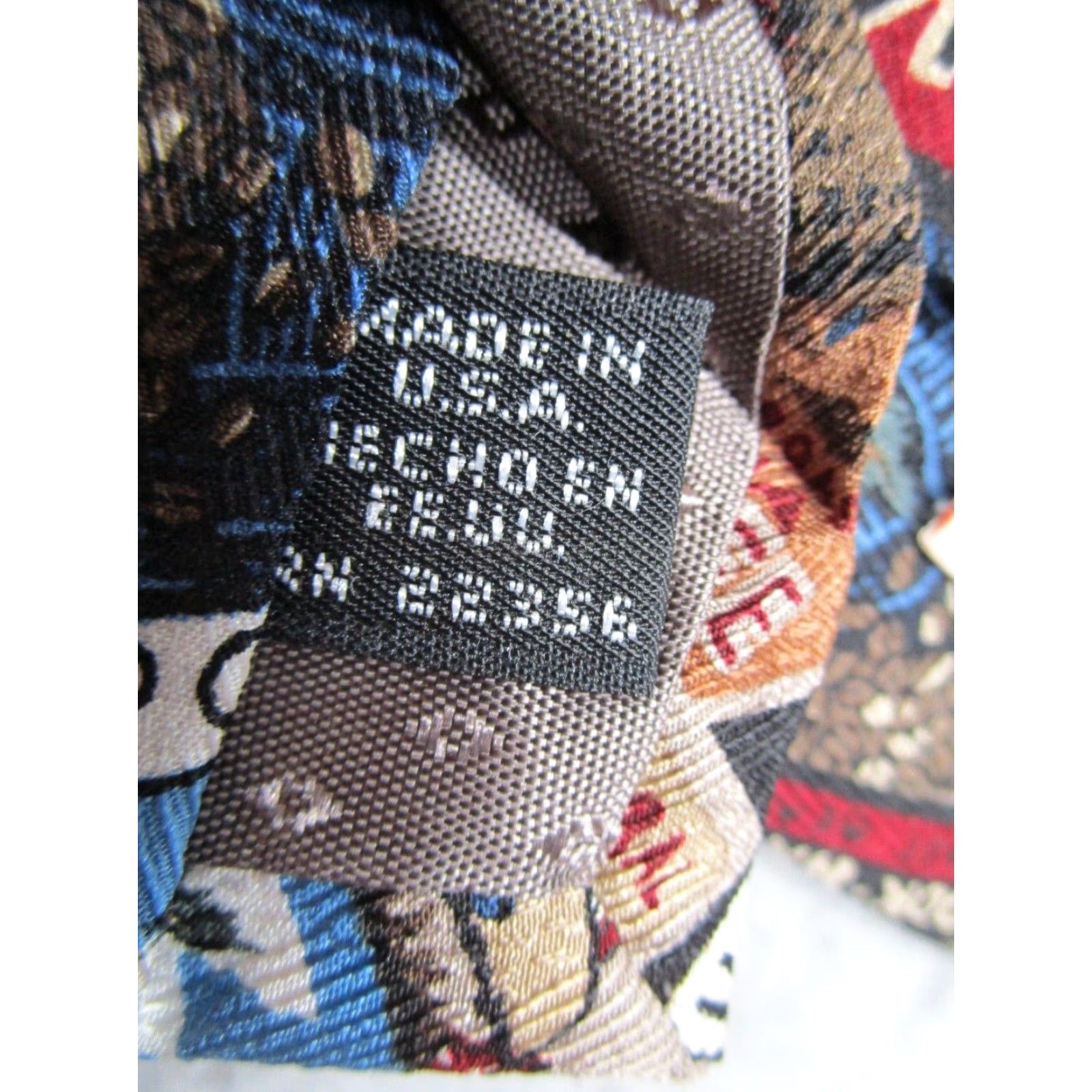 Reyn Spooner VINTAGE Reyn Spooner Neck Tie Mens Black Kona Coffee 90s Hawaii Made in USA Size ONE SIZE - 5 Thumbnail