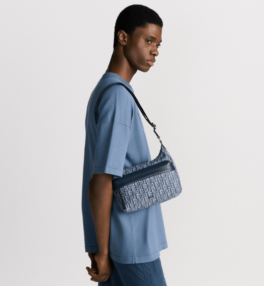 Dior o1w1db10426 1ESPO3 Size :OS / Small Rider Hobo Bag in Blue Size ONE SIZE - 8 Thumbnail