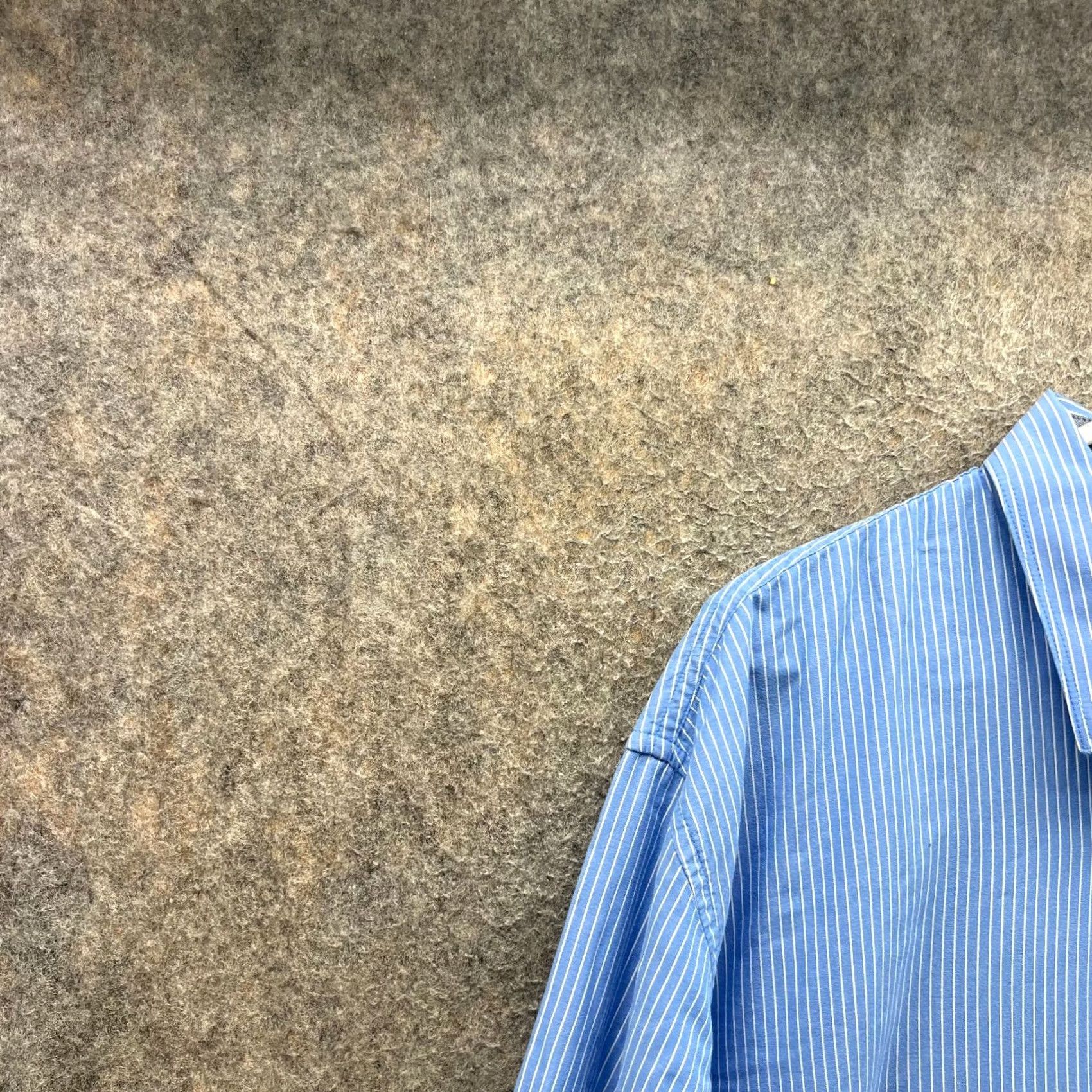 Tommy Hilfiger Tommy Hilfiger Shirt Men XXL Blue Striped Button Front Oxford Vintage US Size US XXL / EU 58 / 5 - 6 Thumbnail