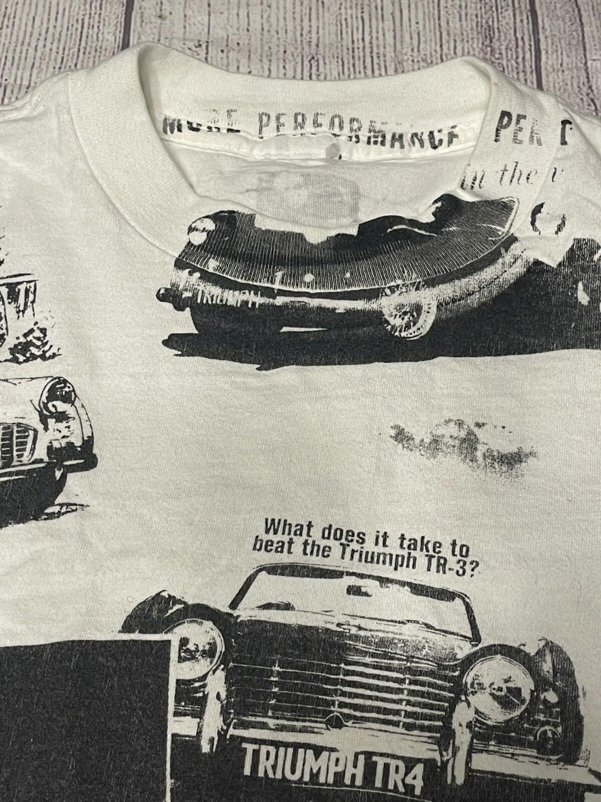 Vintage Vintage Single Stitch T Shirt Classic Car Triumph AOP 2XL Size US L / EU 52-54 / 3 - 4 Thumbnail