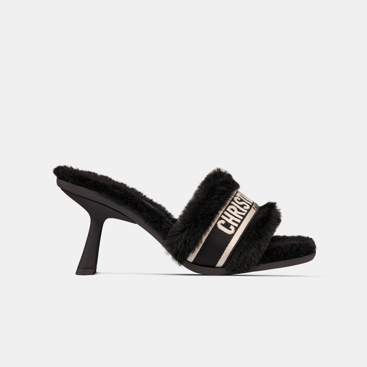 Dior o1w1db10326 Dway Heeled Slide in Black Size US 5 / IT 35 - 1 Thumbnail