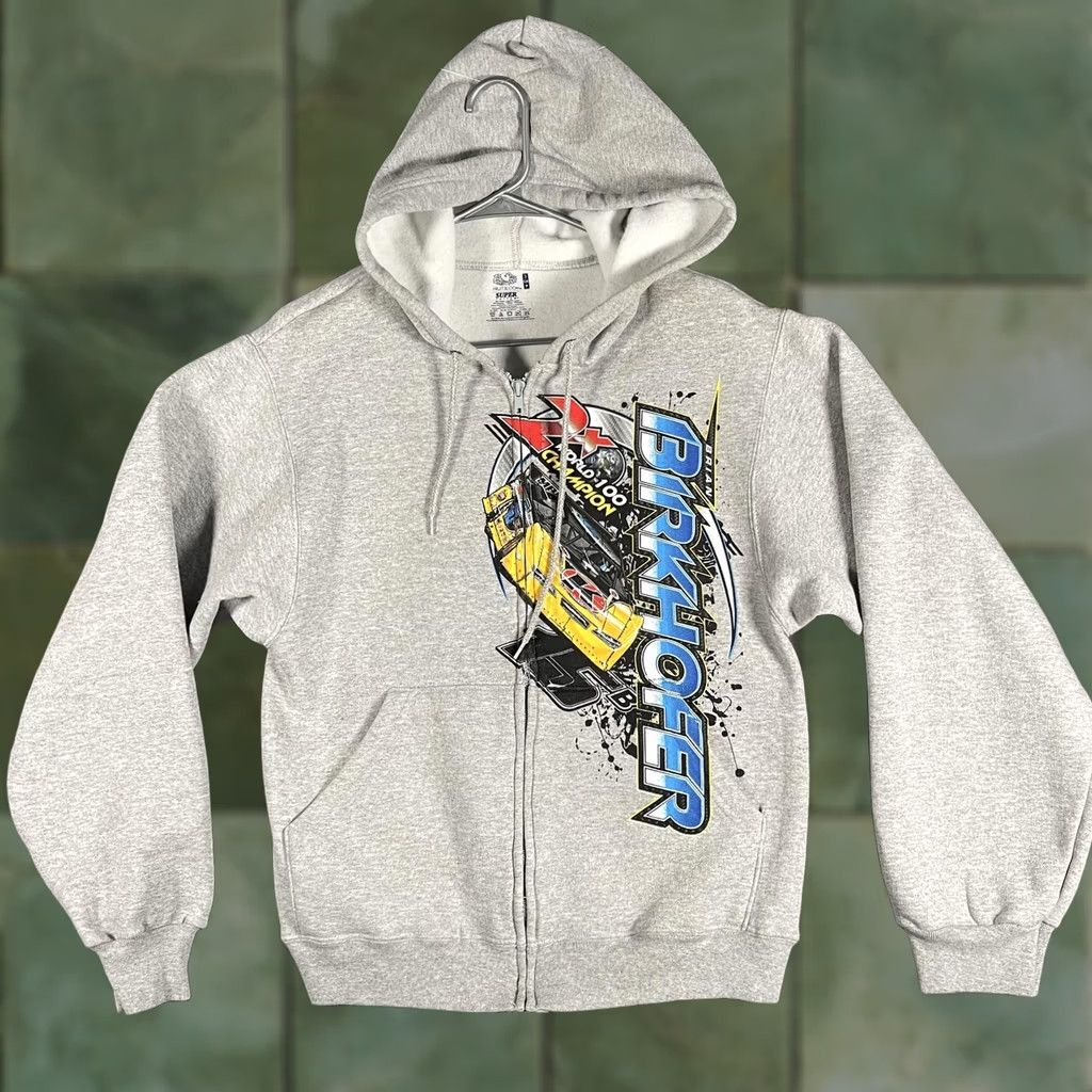 Fruit Of The Loom Fruit Of The Loom Hoodie Mens Small Gray Brian Birkhofer Racing Fleece Full Zip Size US S / EU 44-46 / 1 - 1 Thumbnail