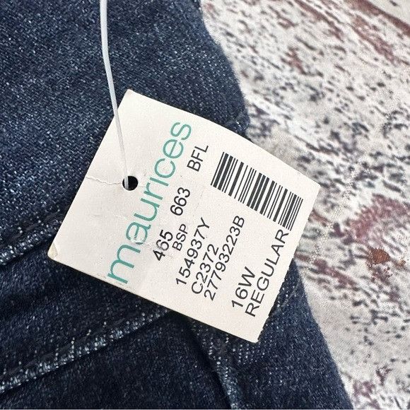 Other NWT KanCan Estilo Dark Blue Mid-Rise Skinny Jeans Size 38" / US 16 / IT 52 - 6 Thumbnail