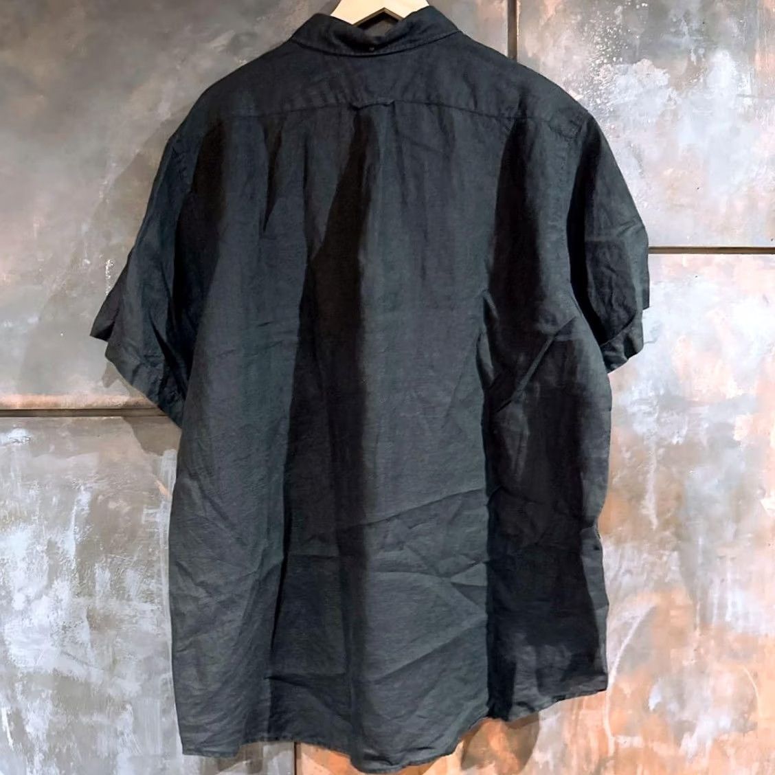 Engineered Garments ENGINEERED GARMENTS Button-down Pullover Shirt Black Size XL Short Sleeve Used Size US XL / EU 56 / 4 - 4 Thumbnail