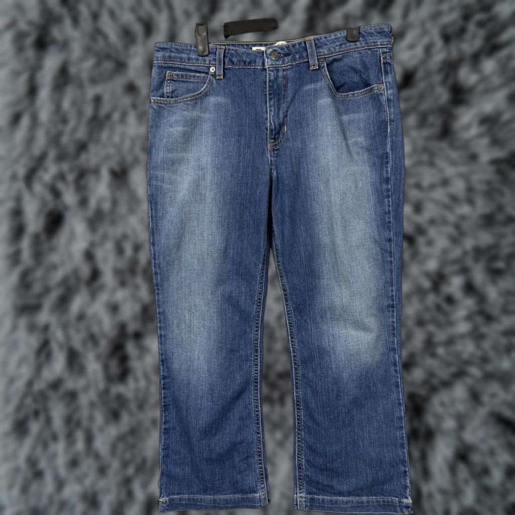 Gap Gap Jeans Womens 10 Boot Cut Cropped Stretch Blue Mid Rise Denim 33x23 Size 32" / US 10 / IT 46 - 1 Thumbnail