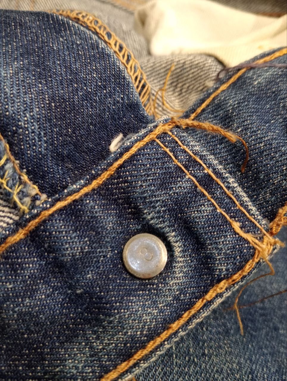Levi's Vintage Clothing VINTAGE LEVI'S CAPITAL E ORANGE TAG BLUE DENIM PANTS Size US 31 - 8 Thumbnail