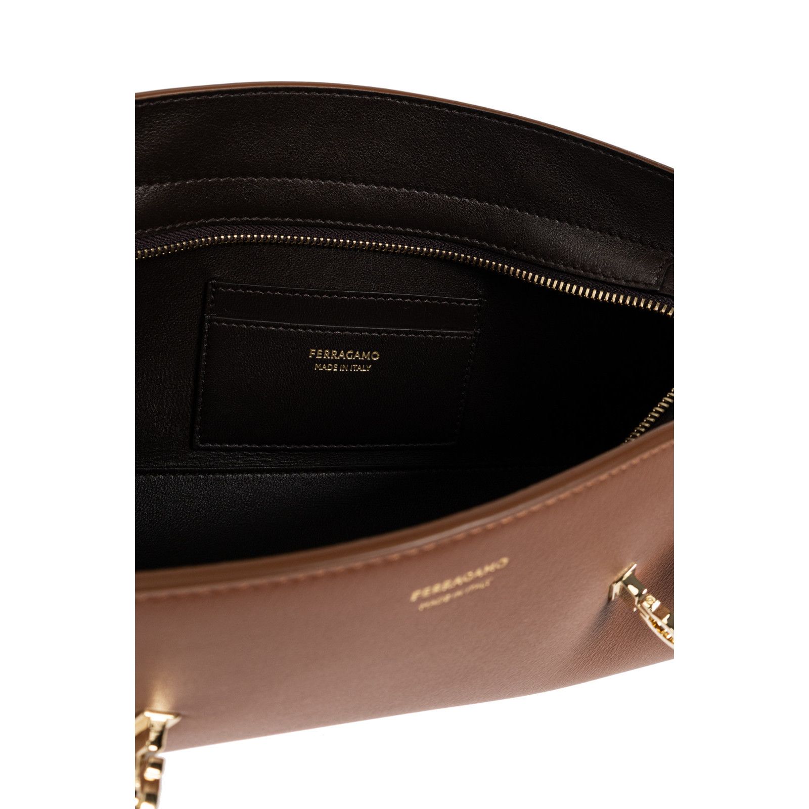 Salvatore Ferragamo FERRAGAMO Hug East West Cognac Shoulder Bag New & Authentic Size ONE SIZE - 4 Thumbnail