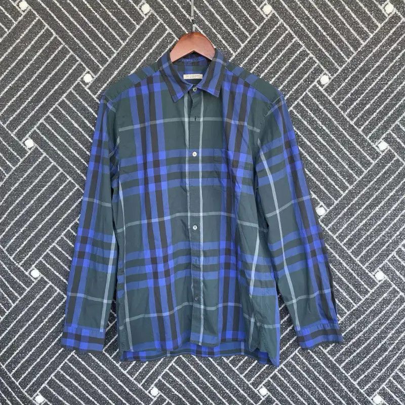 Burberry Men's L Blue Cotton Shirt