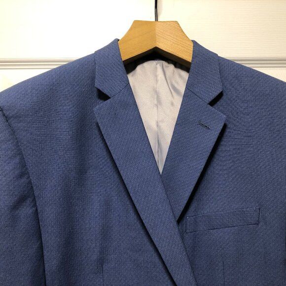 Perry Ellis perry Ellis men's blue sport coat blazer jacket size:46R Size 46R - 1 Thumbnail