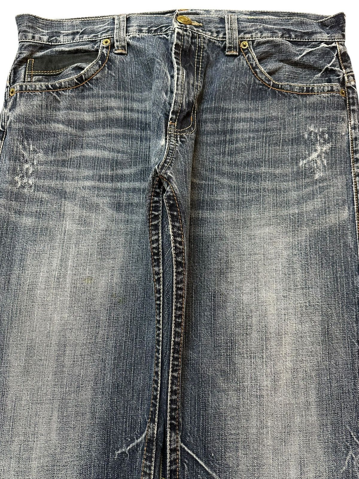 Hysteric Glamour Vintage Japanese Brand Blue Faded Wash Style Loose Jeans Size US 34 / EU 50 - 3 Thumbnail