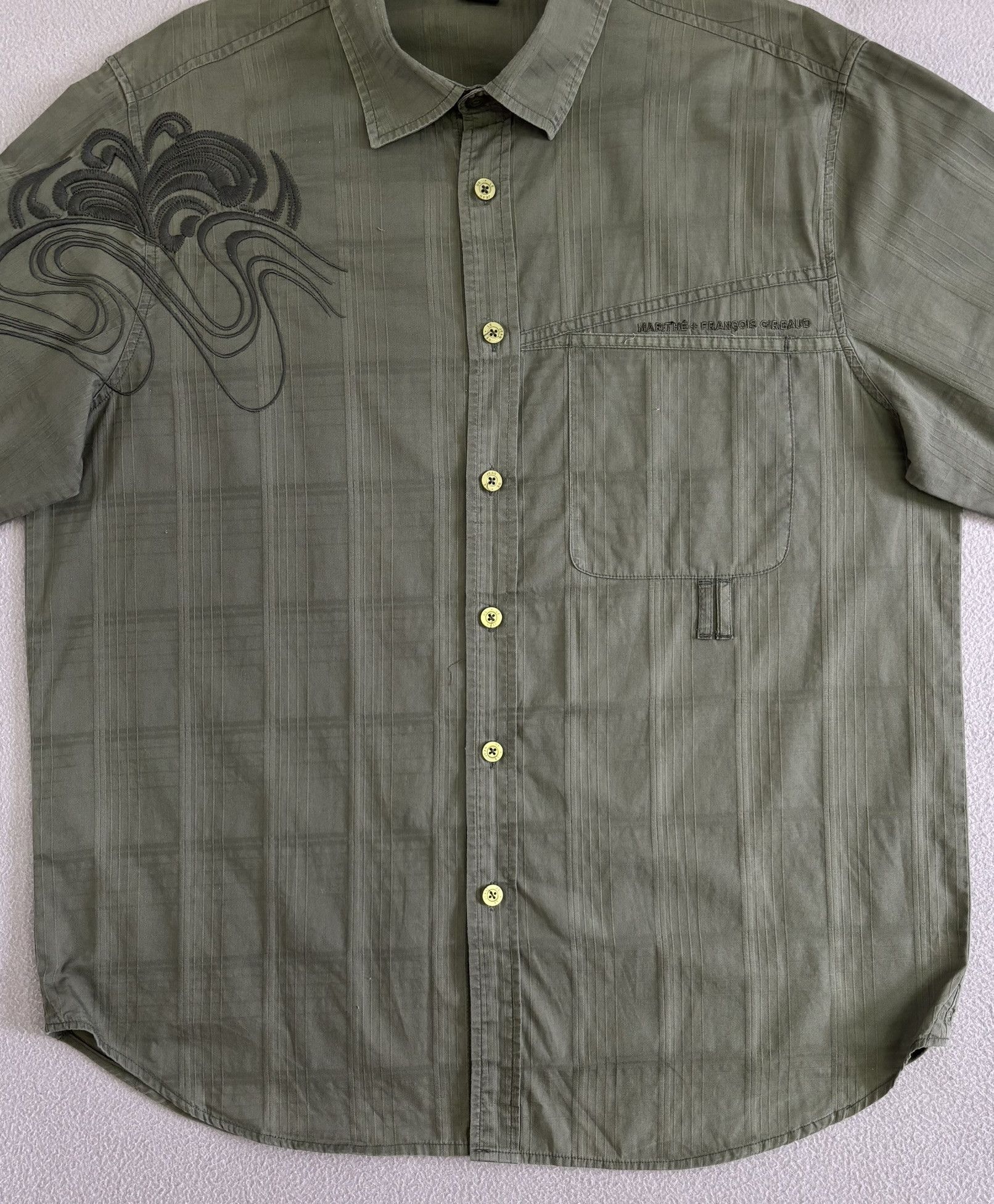 Marithe + Francois Girbaud Marithe Francois Girbaud Khaki shirt Large Size US L / EU 52-54 / 3 - 6 Thumbnail