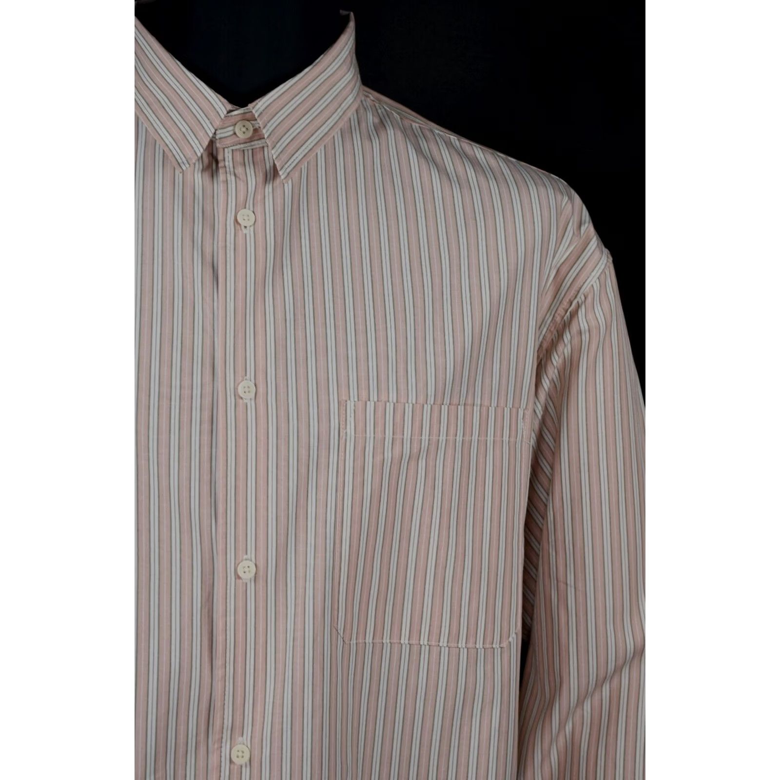 H&M H&M Edition By John Boyega Striped Button Up Shirt 2XL Men Size US XXL / EU 58 / 5 - 5 Thumbnail