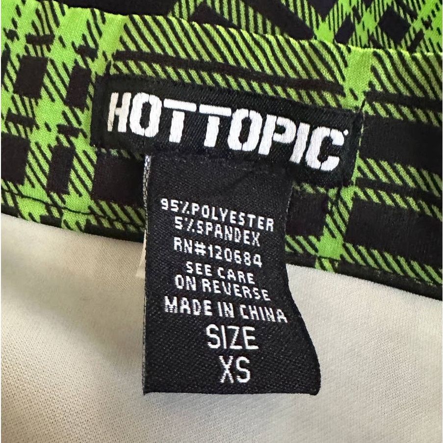 Designer Hot Topic Plaid Grunge Punk Mini Skirt Size 26" / US 2 / IT 38 - 9 Thumbnail