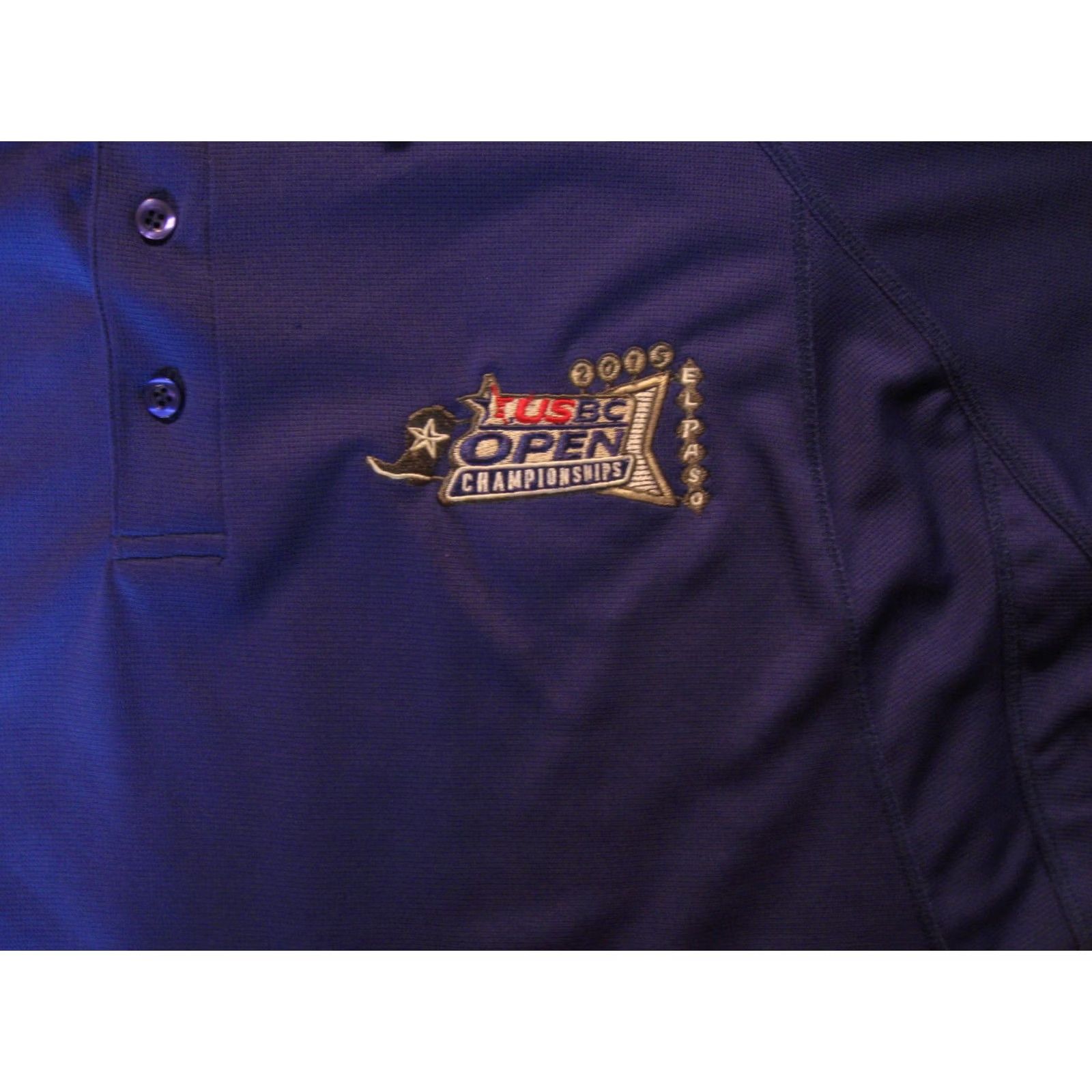 Vintage United States Bowling Congress Shirt Mens XL Blue USBC Paso Polo Men slim Size US XL / EU 56 / 4 - 3 Thumbnail