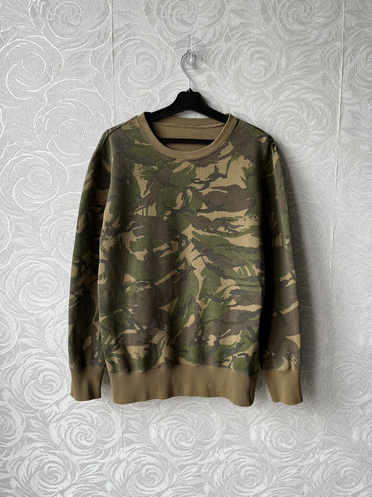 Japanese Brand × Maharishi × Vintage Vintage Maharishi Forest Camo Sweatshirt Crewneck Men’s S Size US S / EU 44-46 / 1 - 1 Thumbnail