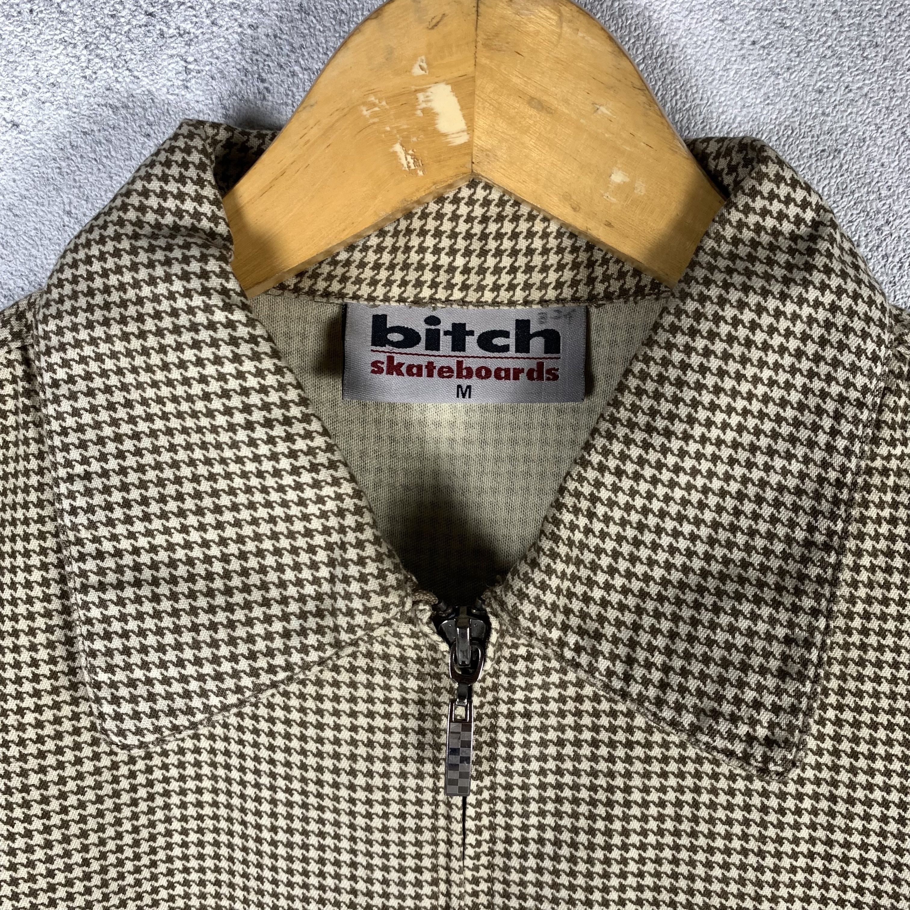 Vintage Bitch Skateboards Houndstooth Zip Up Jacket Size US M / EU 48-50 / 2 - 8 Thumbnail