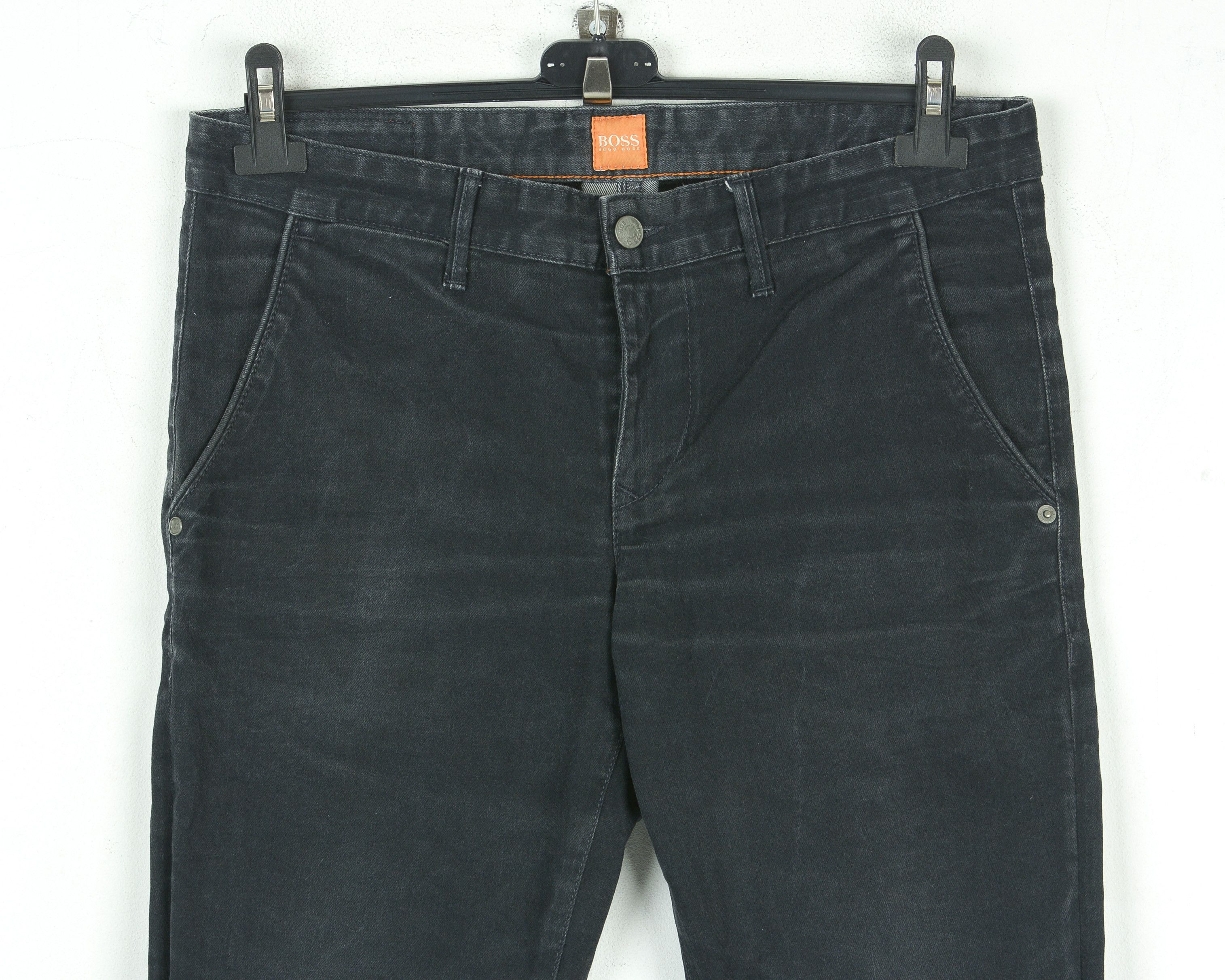 Hugo Boss W32 L32 Slim Jeans Pants Trousers Orange 63 Label Stretch Size US 32 / EU 48 - 2 Thumbnail