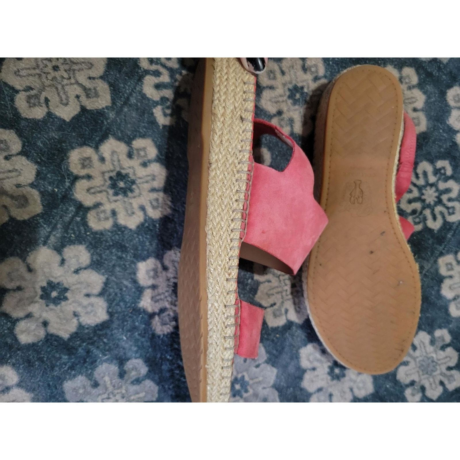 Cole Haan Cole Haan Pink Suede Espadrille Slingback Sandals Size 10B Size US 10 / IT 40 - 3 Thumbnail