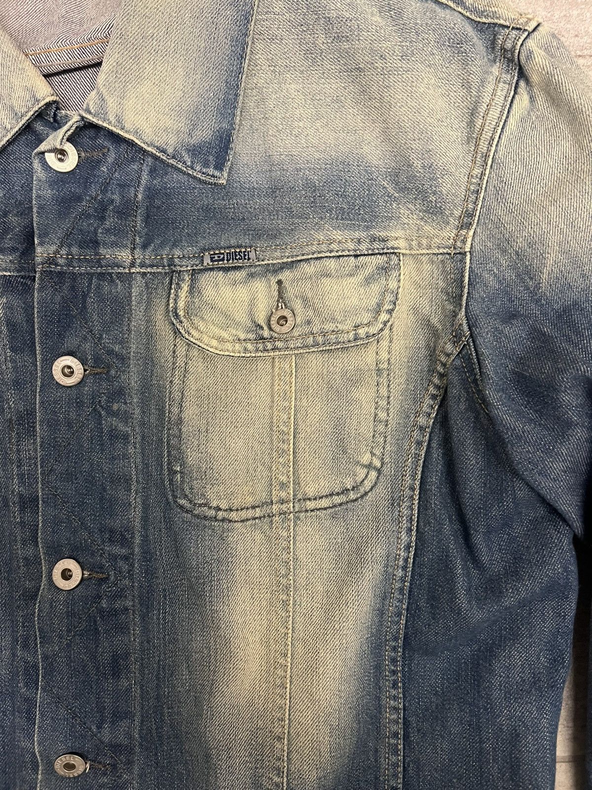 Diesel Diesel Distressed Denim Jacket - Vintage-Inspired Style Size US XL / EU 56 / 4 - 5 Thumbnail