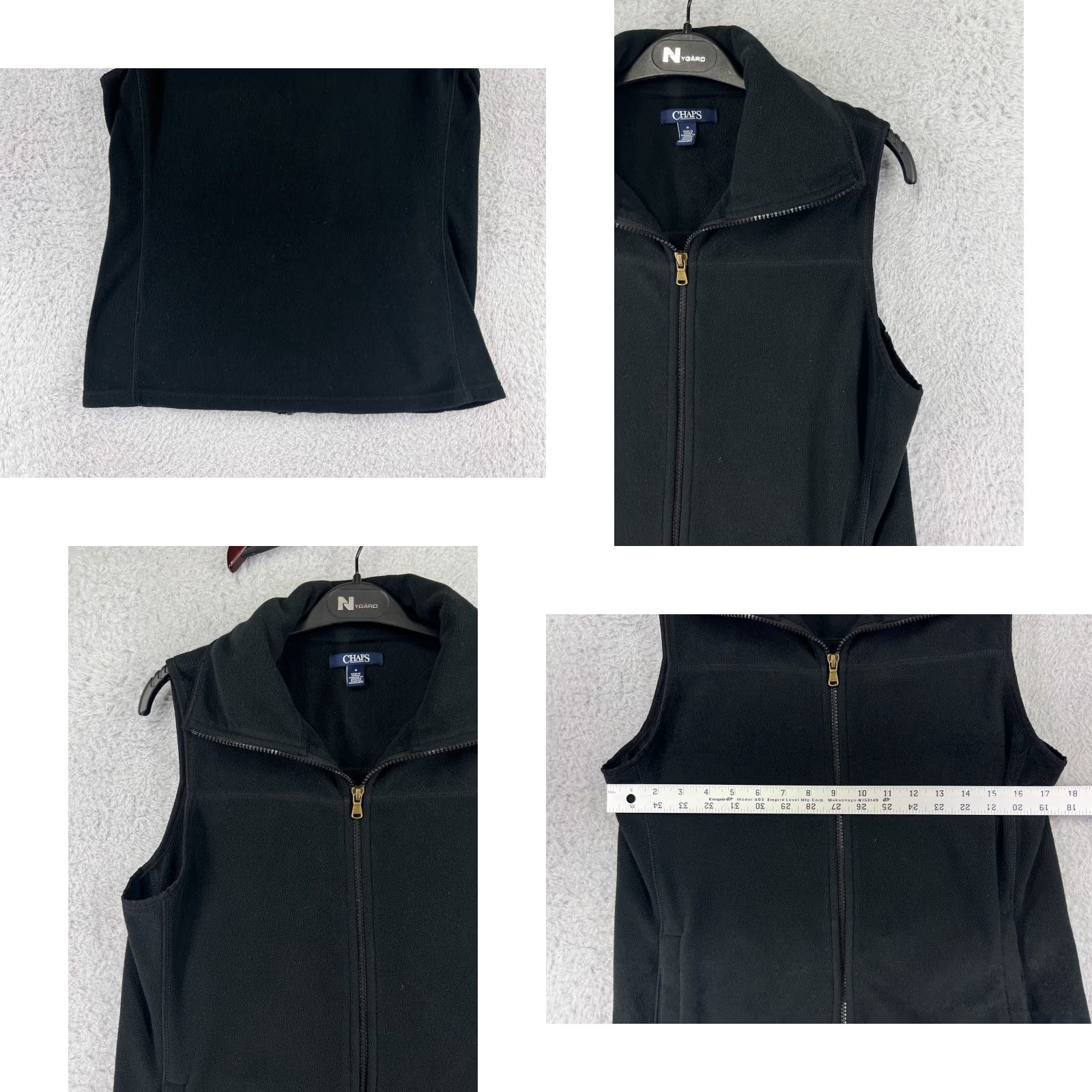 Izod IZOD Vest Women M Black Fleece 100% Polyester Full Zip Sleeveless Golf Size M / US 6-8 / IT 42-44 - 8 Thumbnail