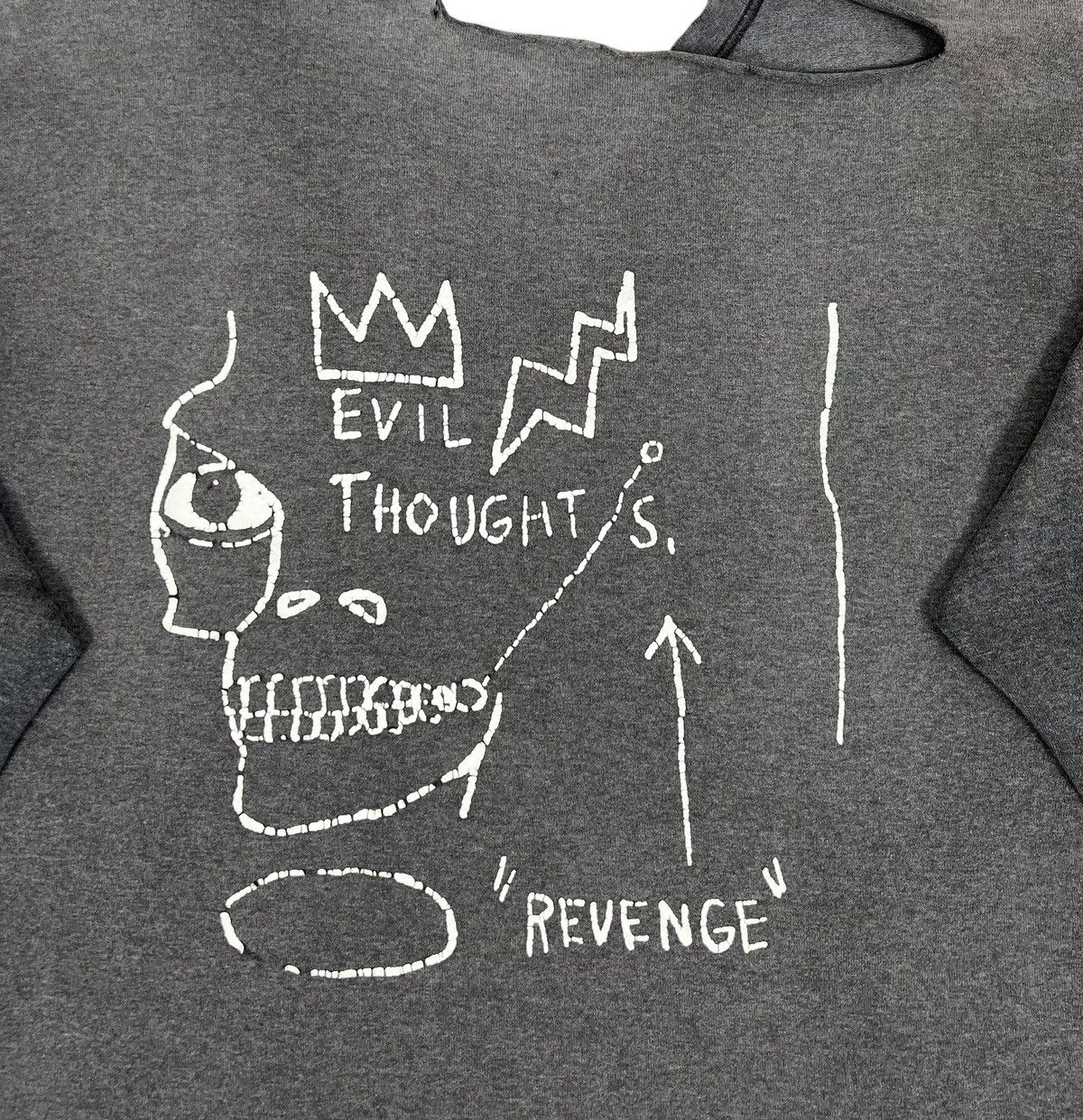 Jean-Michel Basquiat Vintage Distressed Jean Michel Basquiat “evil thoughts” Tee Size US L / EU 52-54 / 3 - 5 Thumbnail