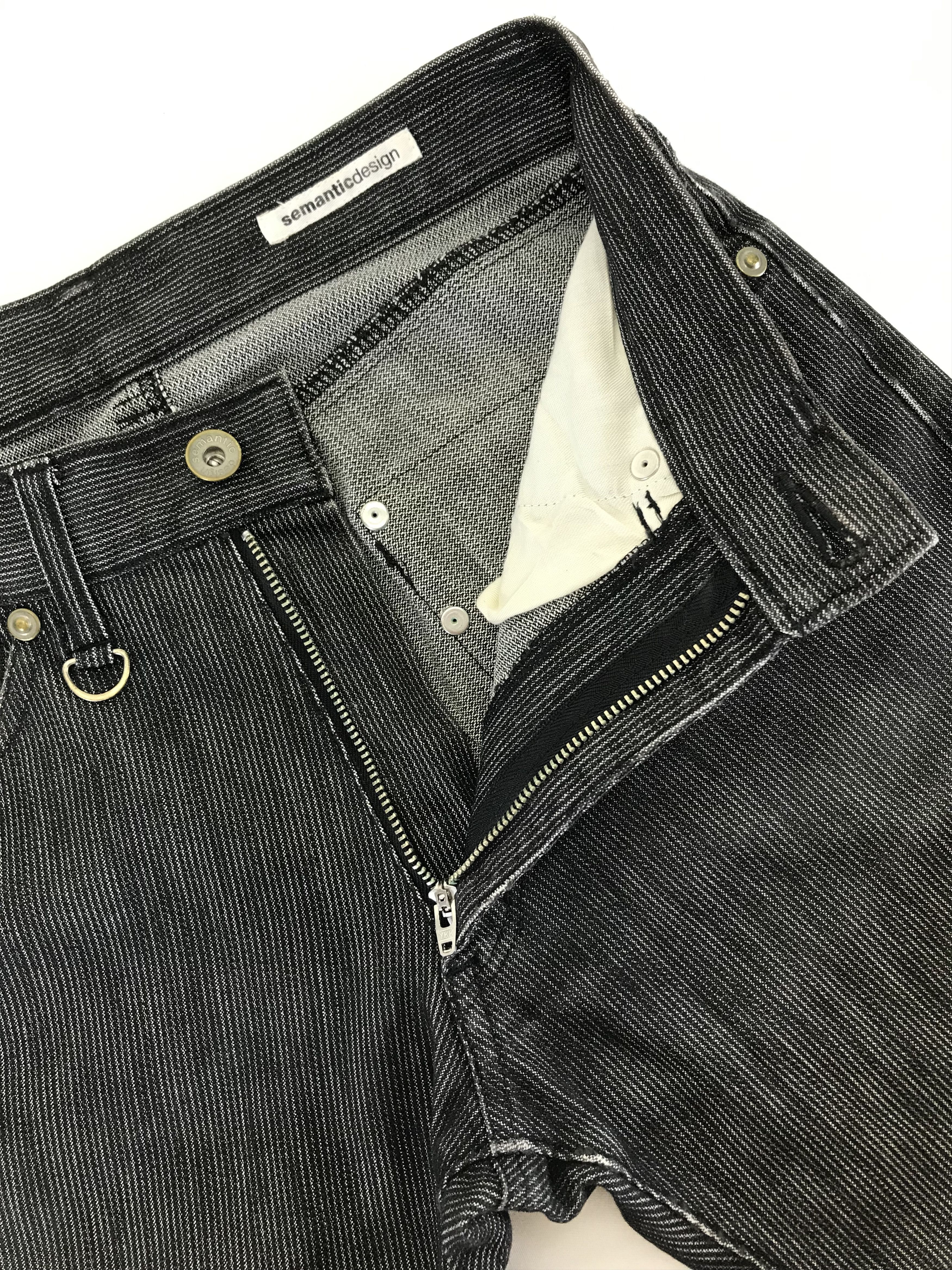 semanticdesign Vintage Semantic Design Striped Flare Jeans Size 27" / US 4 / IT 40 - 9 Thumbnail