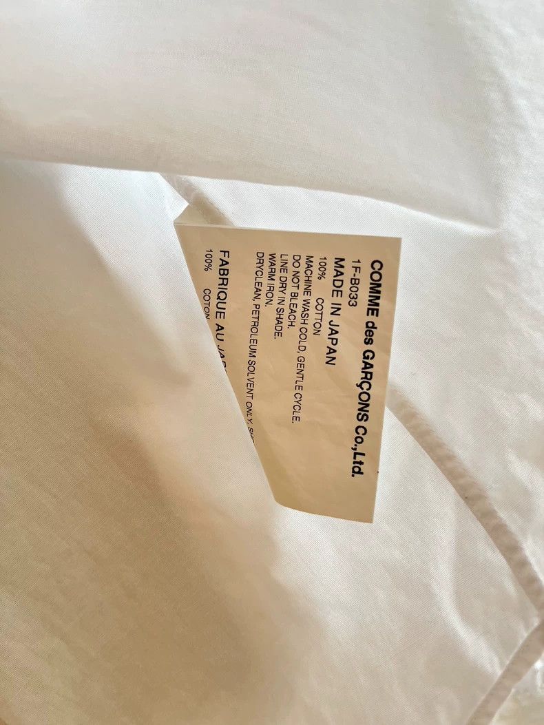 Comme des Garcons Comme Des Garcons White round neck shirt Size S / US 4 / IT 40 - 3 Thumbnail