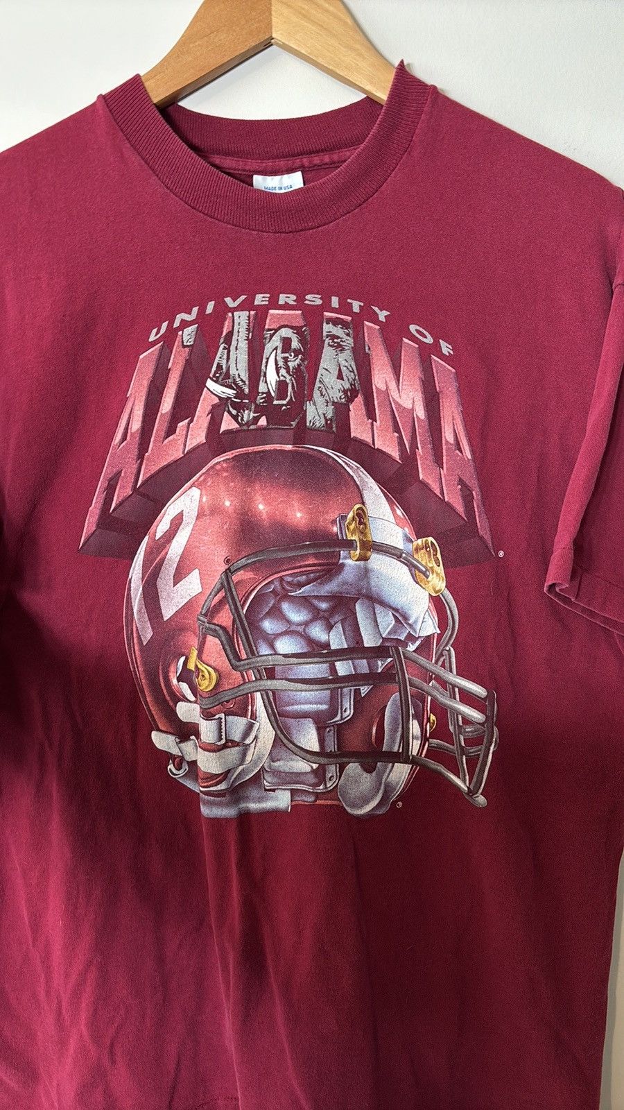 Salem Sportswear × Vintage Vintage Salem Sportswear Alabama Crimson Tide Shirt Size US XL / EU 56 / 4 - 2 Thumbnail