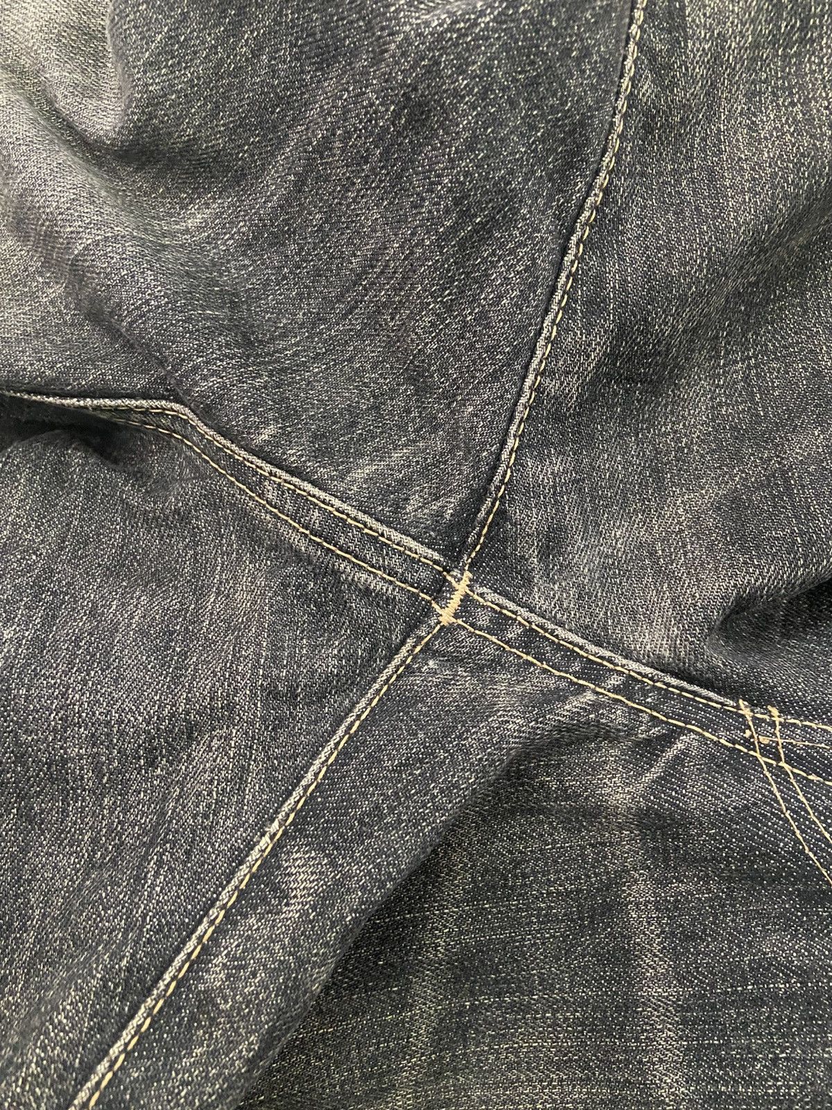 Edwin × Japanese Brand Edwin 505 LowRize Fly Button Distressed Denim Size US 30 / EU 46 - 18 Thumbnail