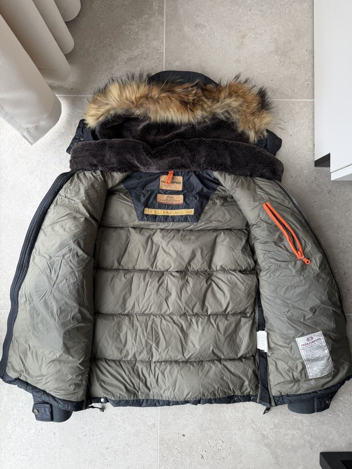 Parajumpers PARAJUMPERS PJS 895$ Down Navy Nylon Parka Jacket Size US M / EU 48-50 / 2 - 6 Thumbnail
