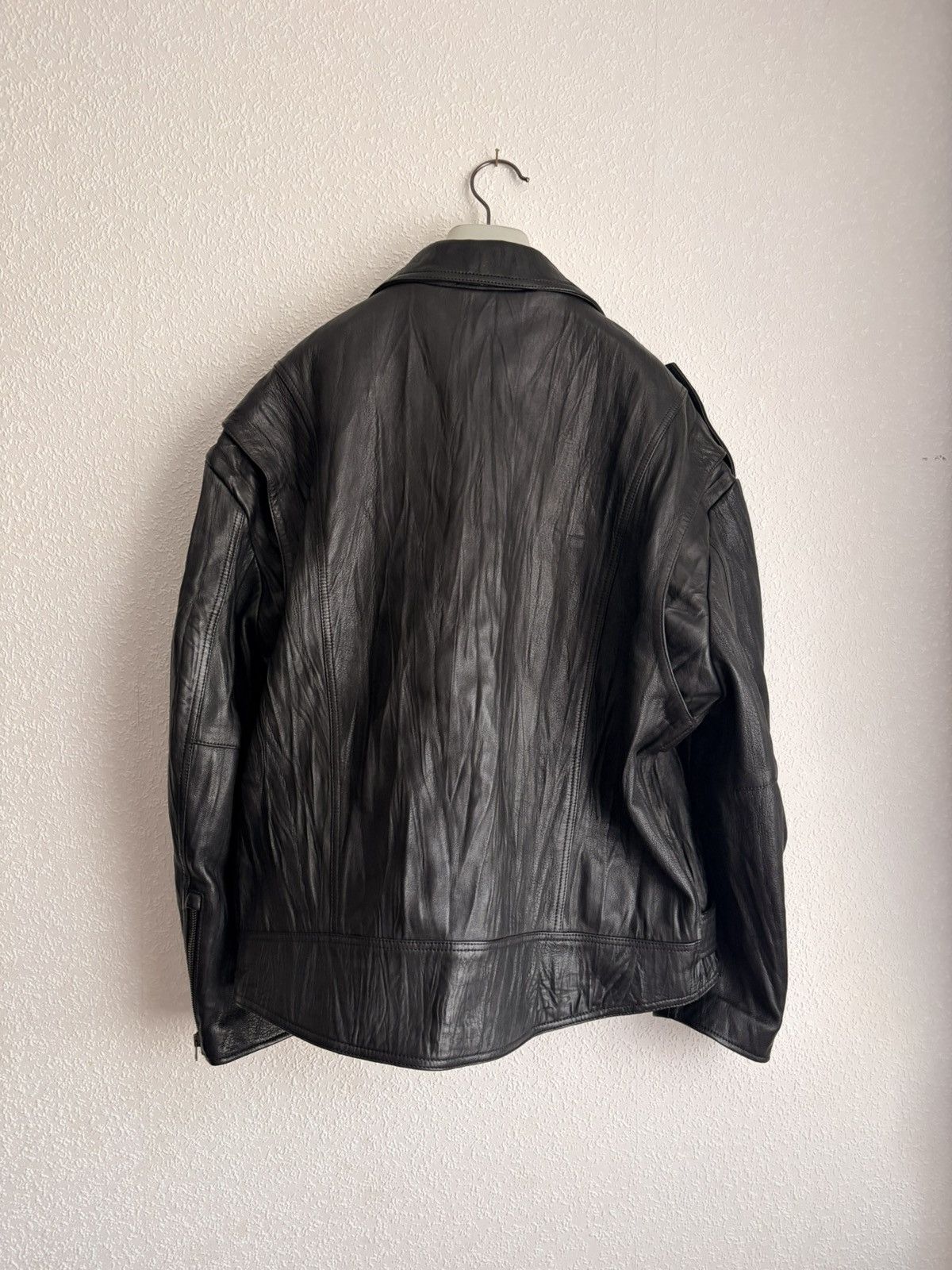 Acne Studios Acne Studios Crinkled leather biker jacket Size US M / EU 48-50 / 2 - 7 Thumbnail