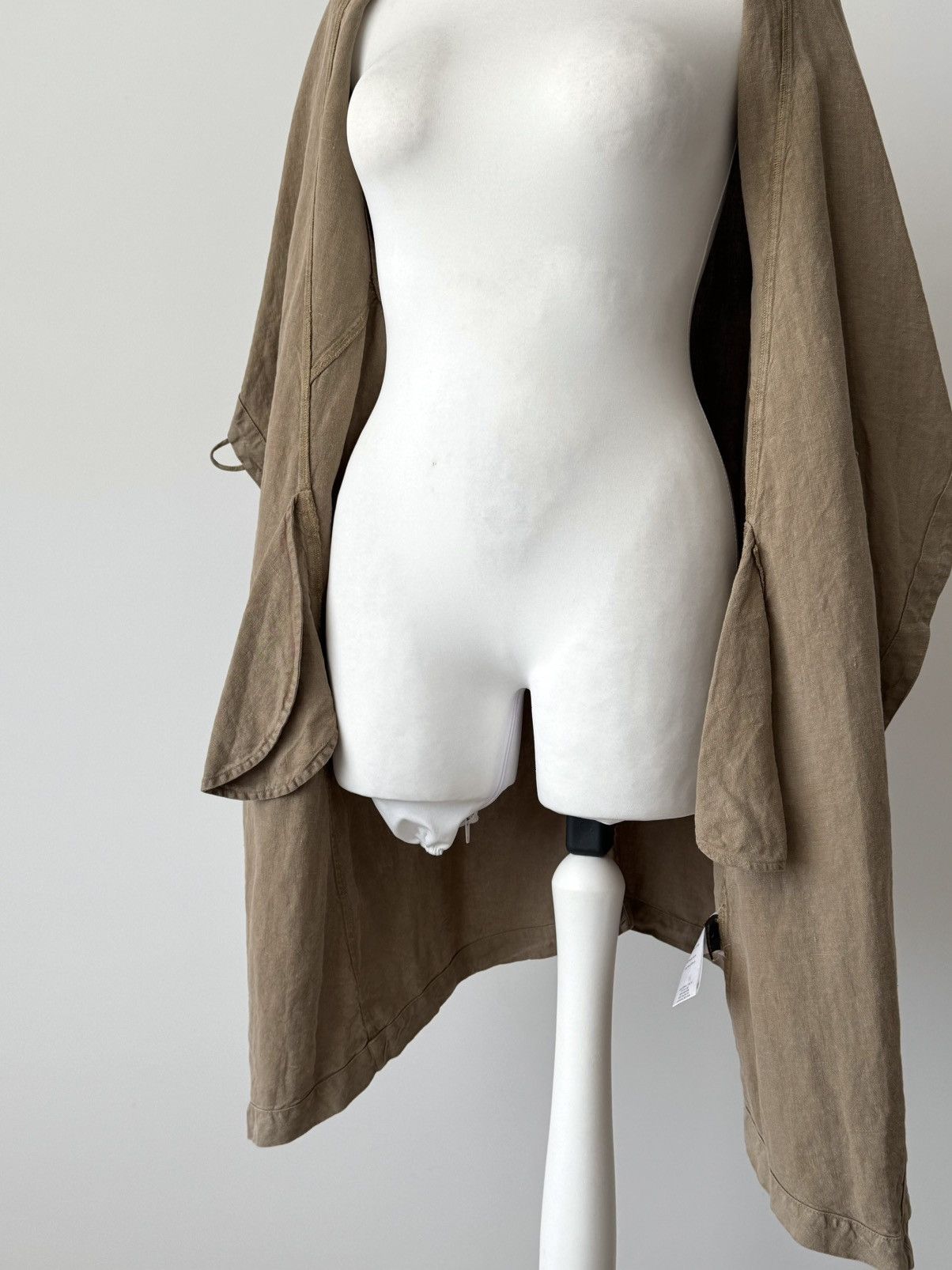 Designer × Japanese Brand OSKA Women’s Linen Duster Coat Size M / US 6-8 / IT 42-44 - 6 Thumbnail