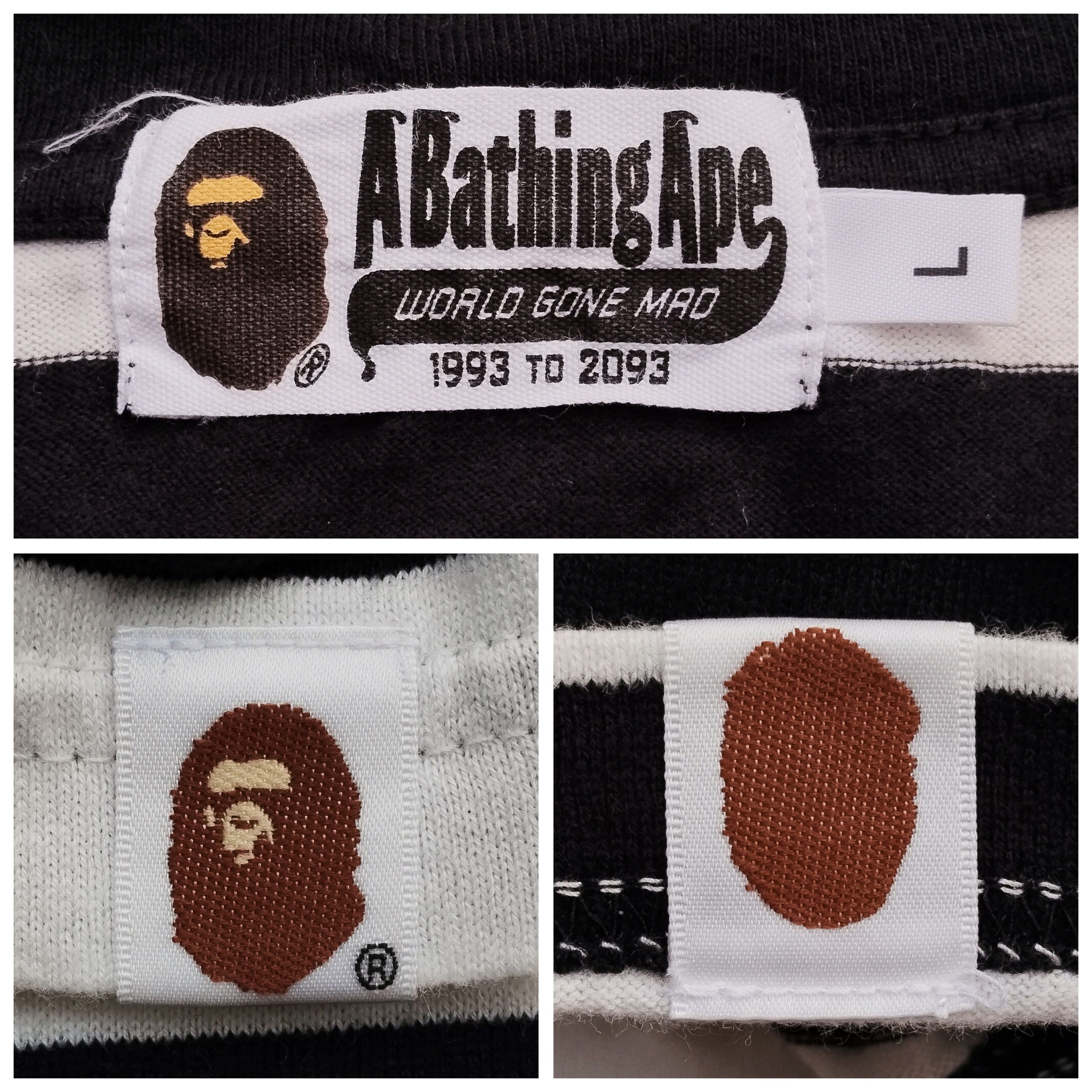 Bape 2017 Bape x Minions Stripe Tee Size US L / EU 52-54 / 3 - 4 Thumbnail
