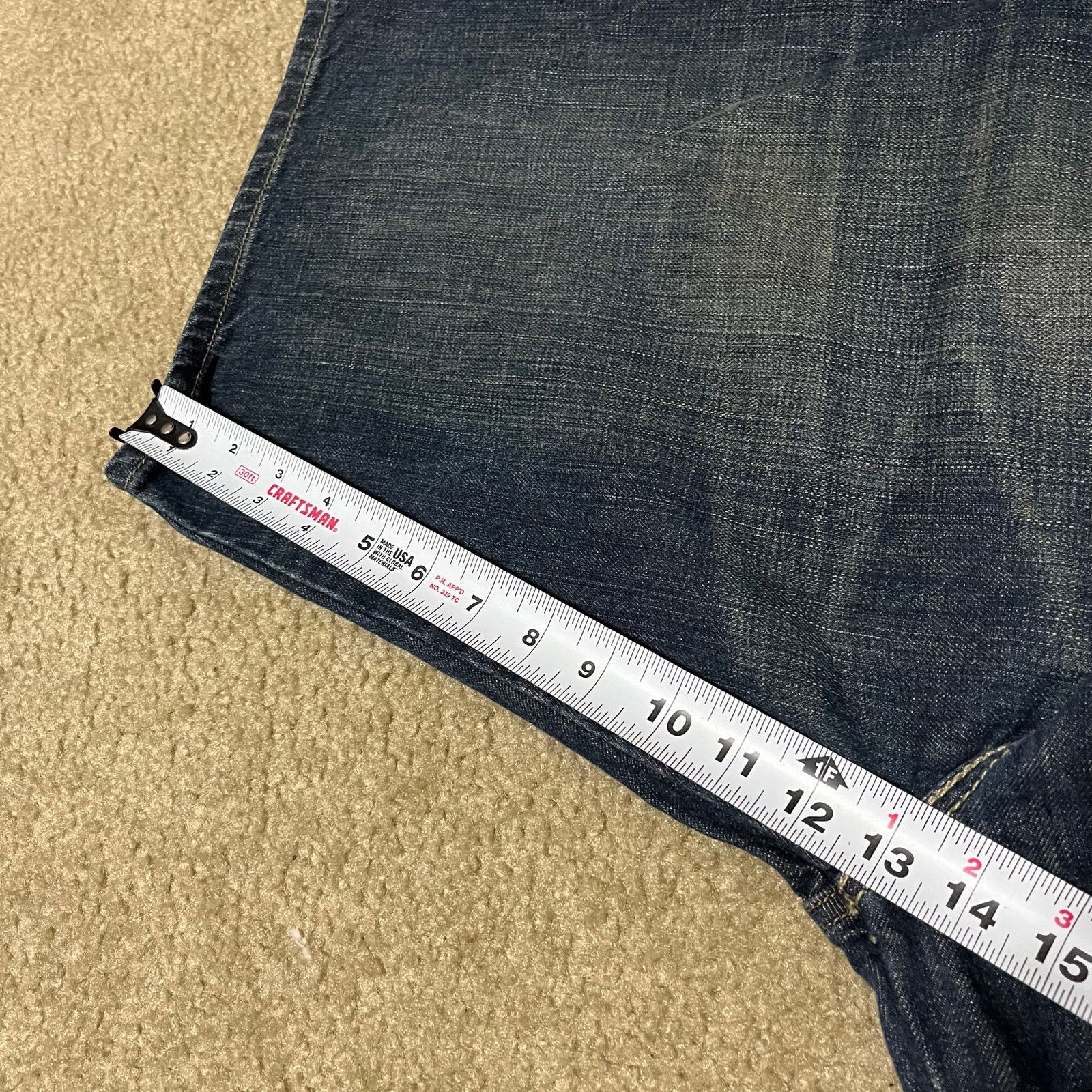 Levi's Levi’s Silver Tab Baggy Faded Dark Washed Jorts 41W Size US 41 - 6 Thumbnail